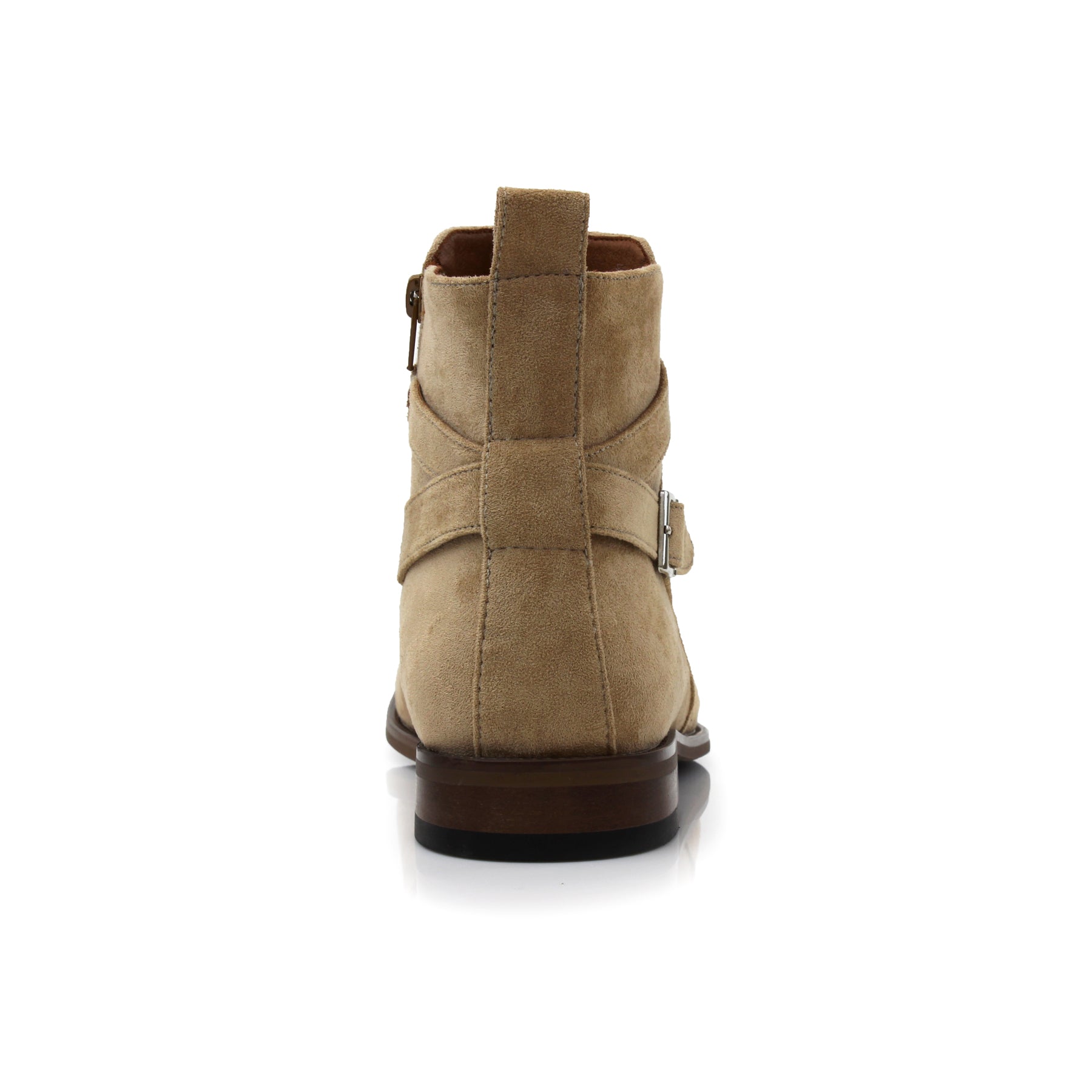 Strapped Suede Chelsea Boots | Derrick by Polar Fox | Conal Footwear | Back Angle View