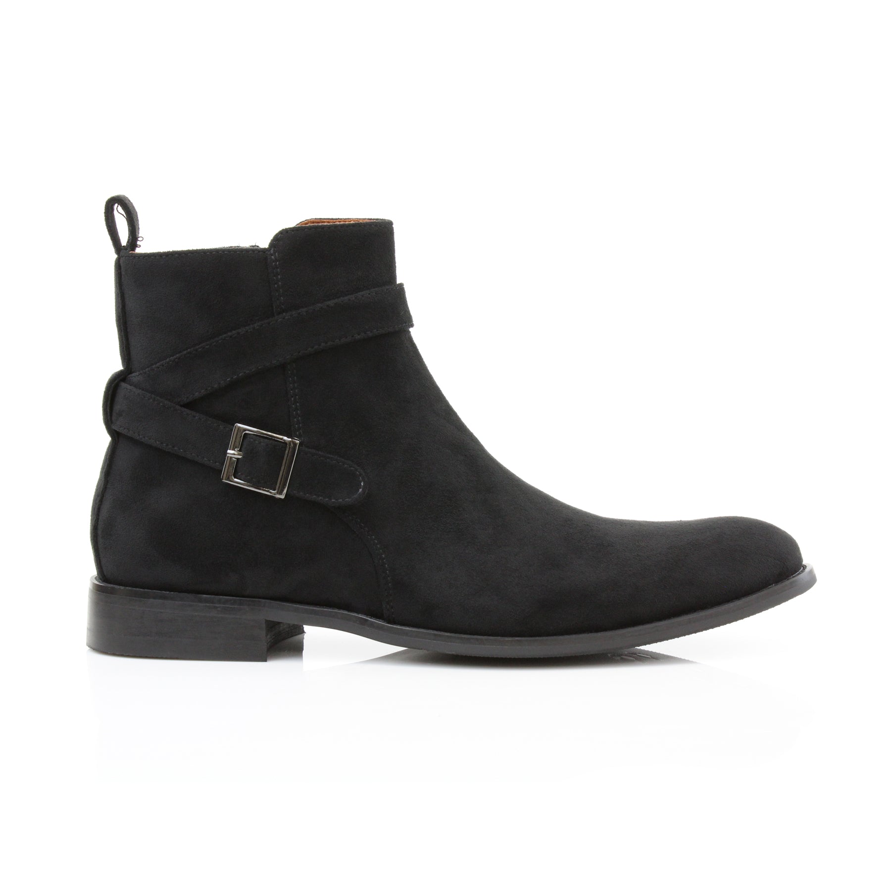 Strapped Suede Chelsea Boots | Derrick by Polar Fox | Conal Footwear | Outer Side Angle View