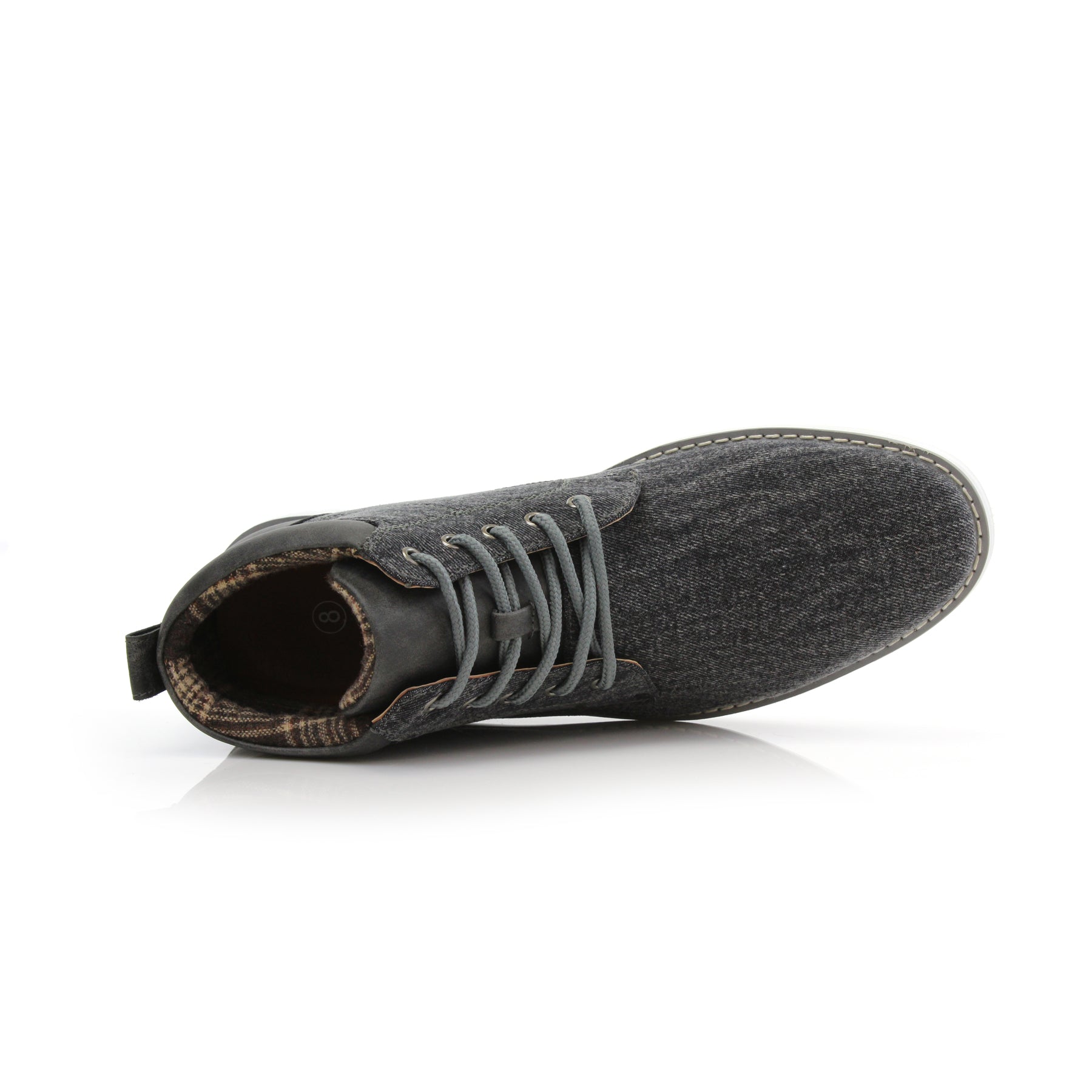 Denim Chukka Sneakers | Dustin by Polar Fox | Conal Footwear | Top-Down Angle View