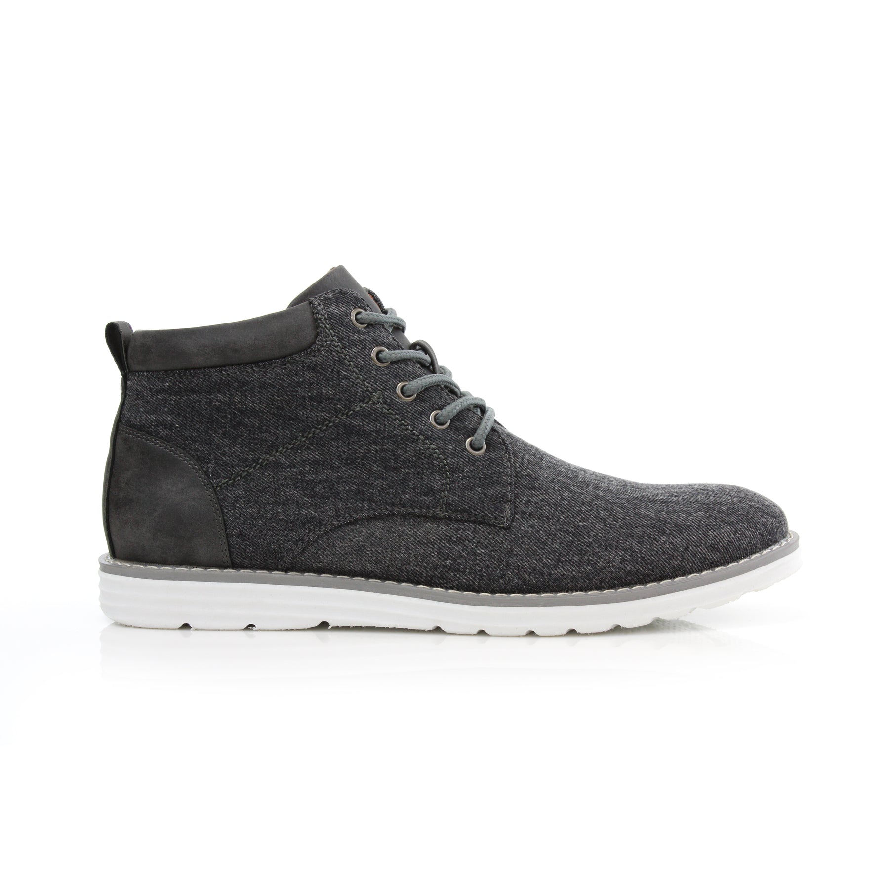 Denim Chukka Sneakers | Dustin by Polar Fox | Conal Footwear | Outer Side Angle View