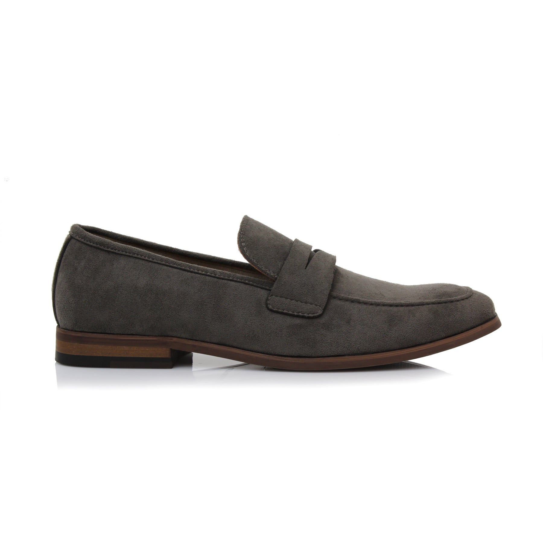 Suede Penny Loafers | Dylan by Ferro Aldo | Conal Footwear | Outer Side Angle View