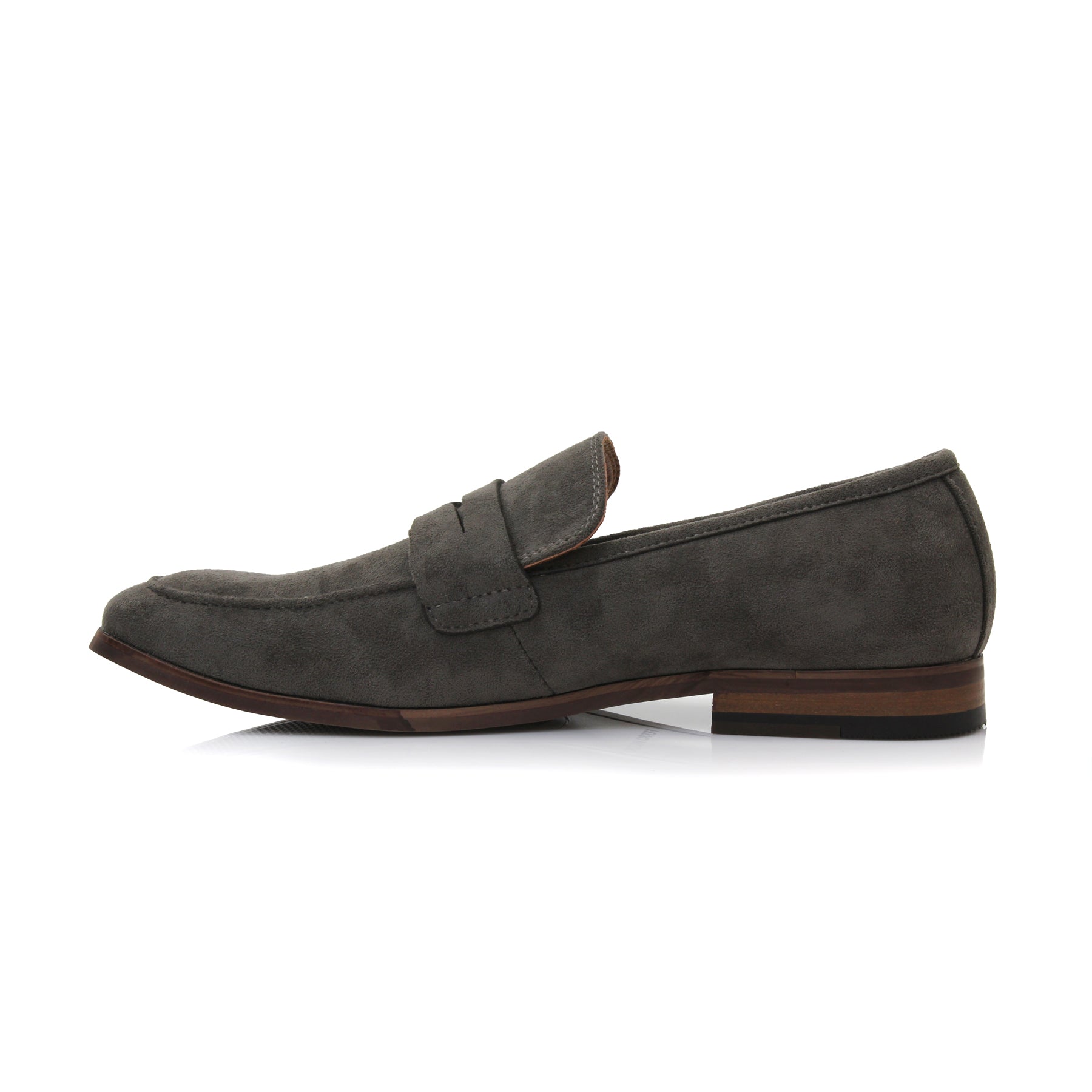 Suede Penny Loafers | Dylan by Ferro Aldo | Conal Footwear | Inner Side Angle View