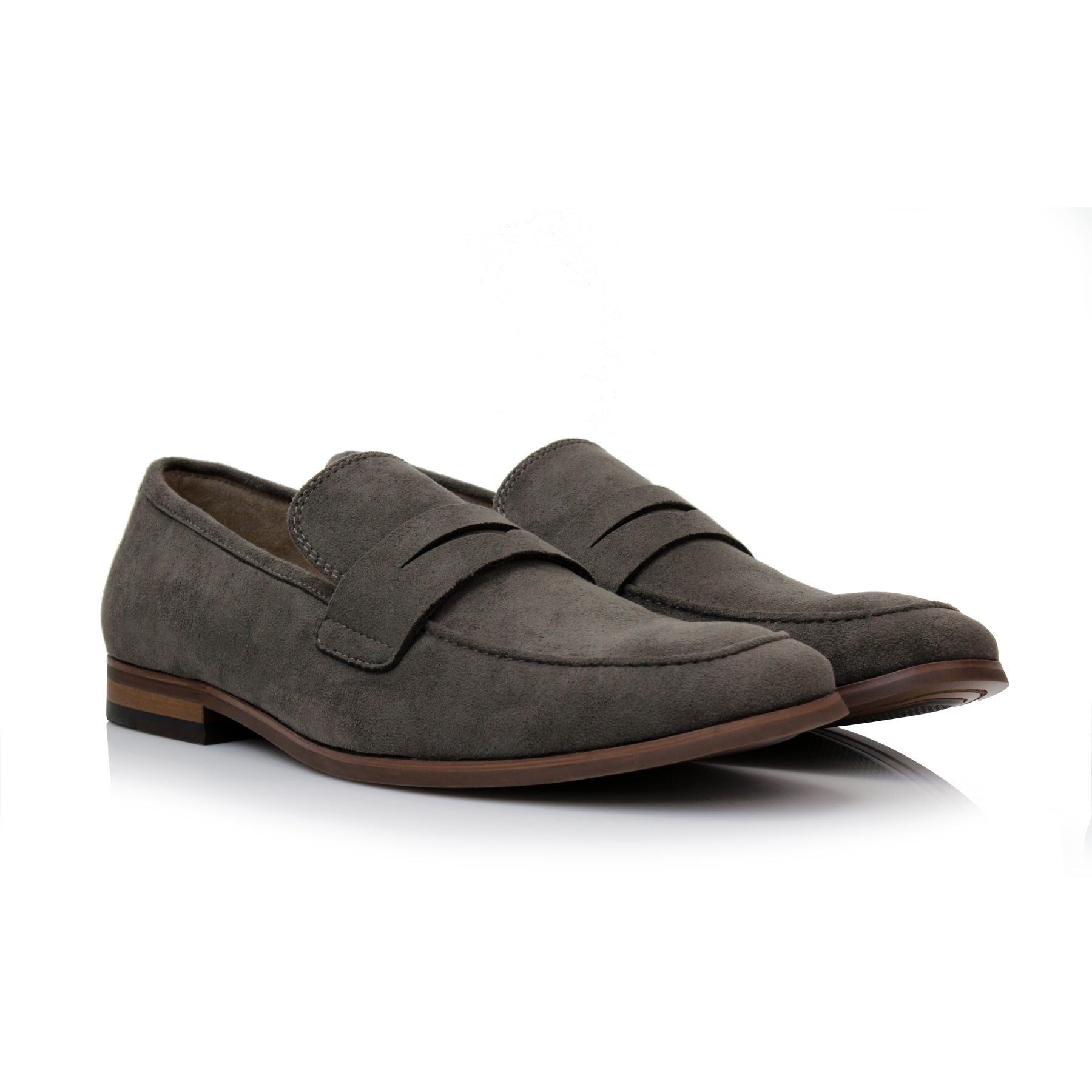 Suede Penny Loafers | Dylan by Ferro Aldo | Conal Footwear | Paired Angle View