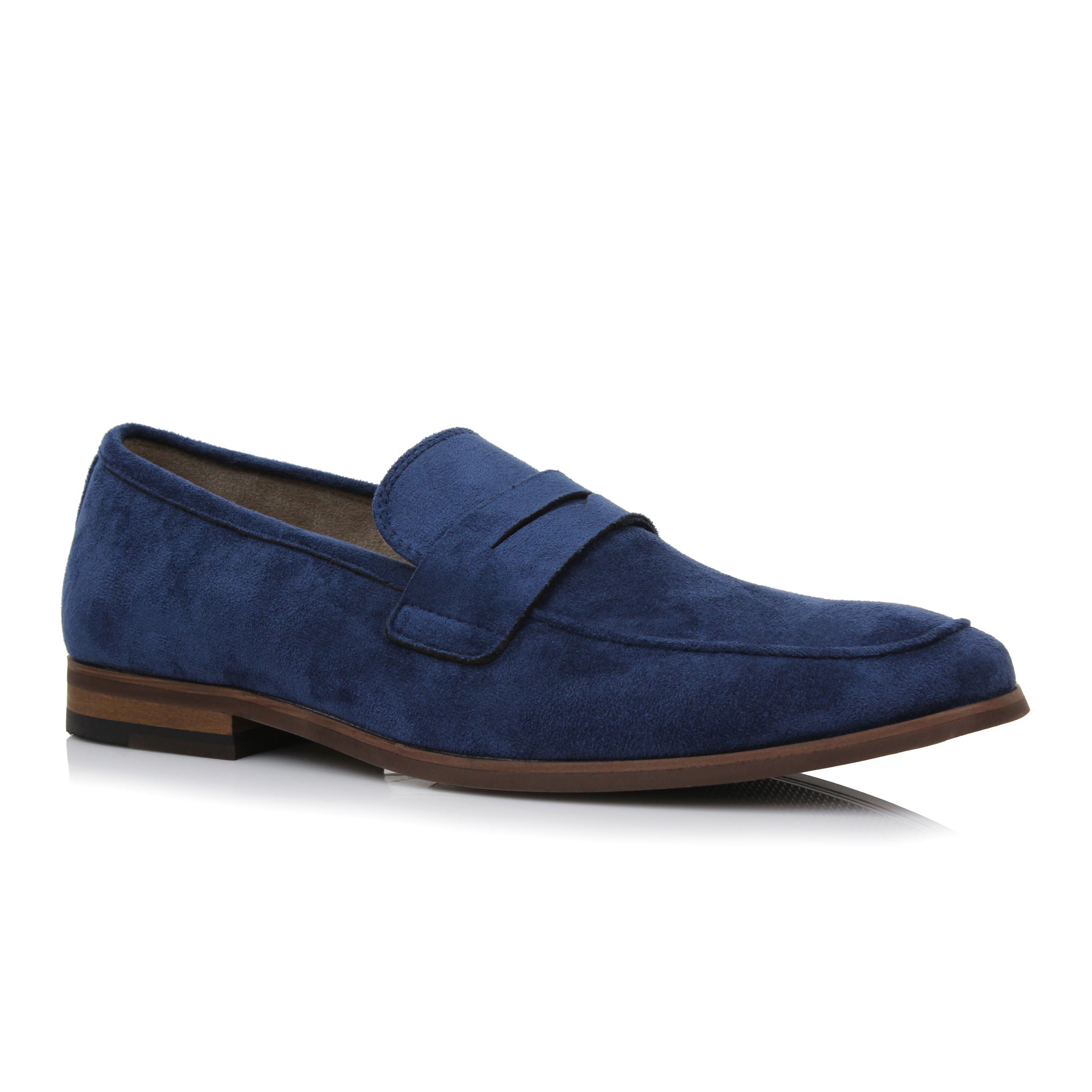 Men's Vegan Suede Loafer DYLAN in Royal Blue Ferro Aldo