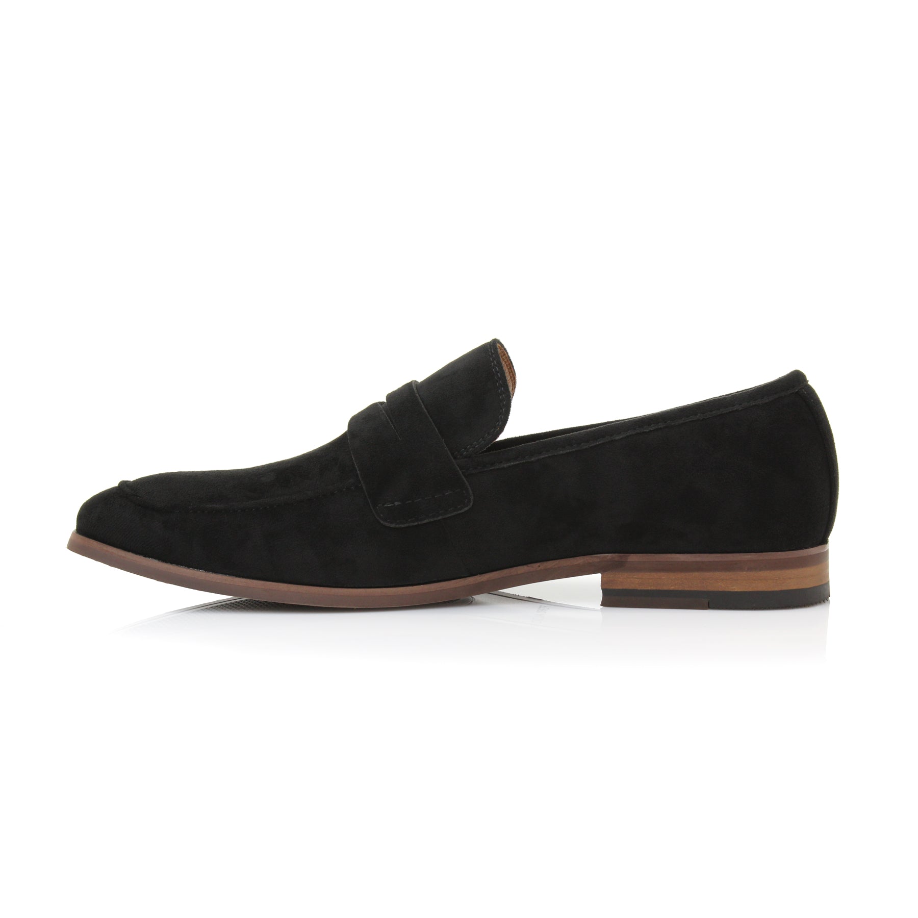 Suede Penny Loafers | Dylan by Ferro Aldo | Conal Footwear | Inner Side Angle View