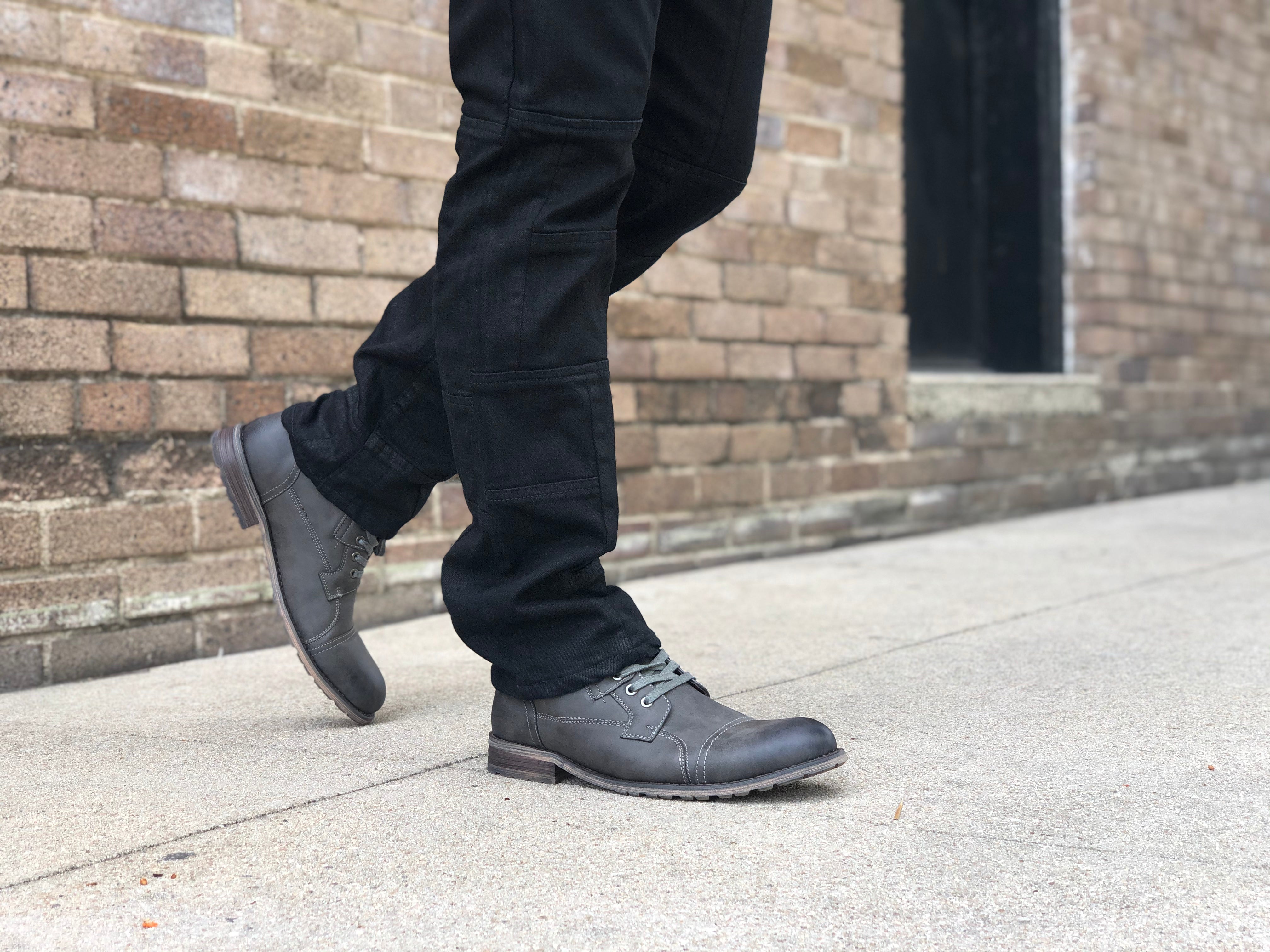 Motorcycle Combat Boots | Ronny by Polar Fox | Conal Footwear | Action Shot