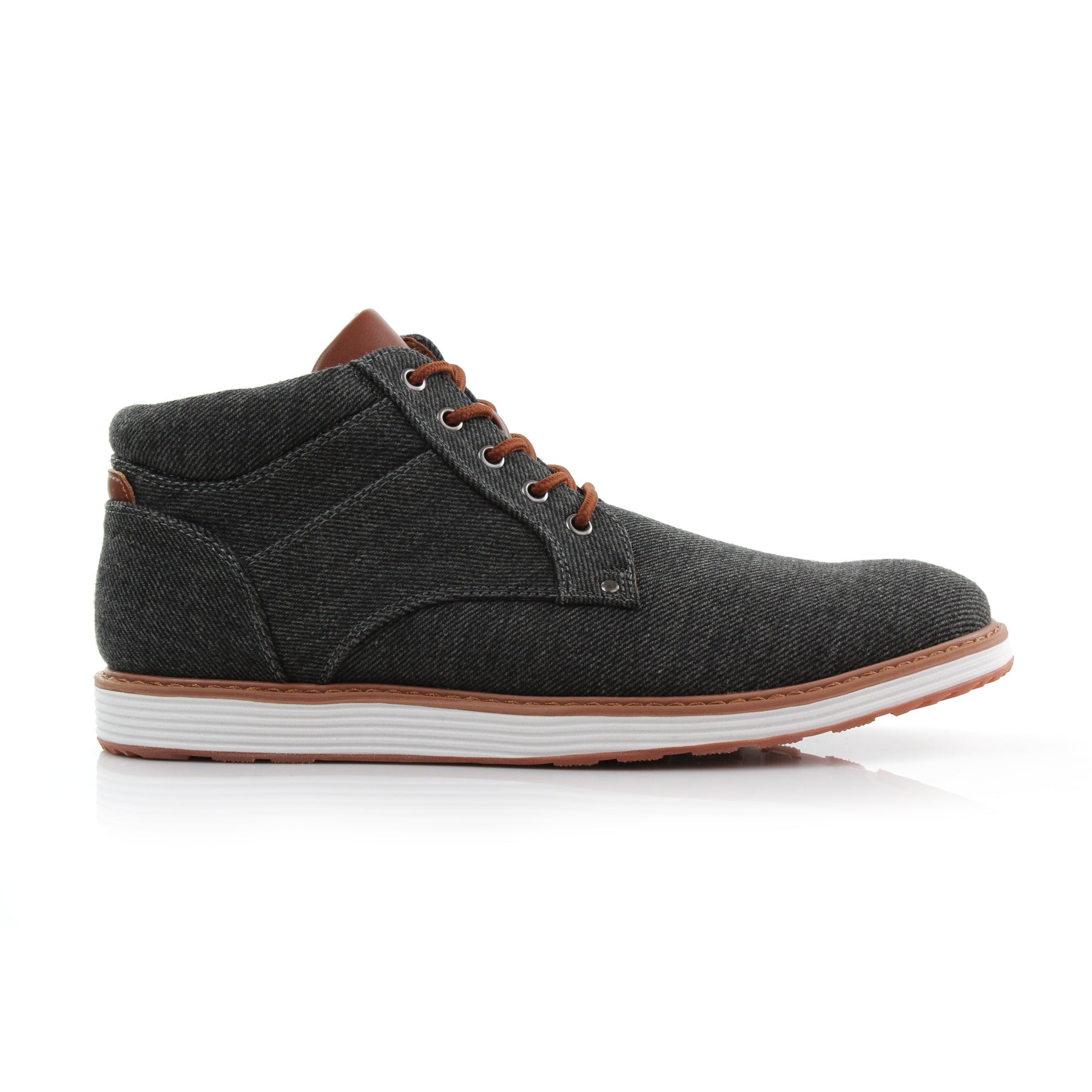 Denim Sneakers | Jax by Ferro Aldo | Conal Footwear | Outer Side Angle View