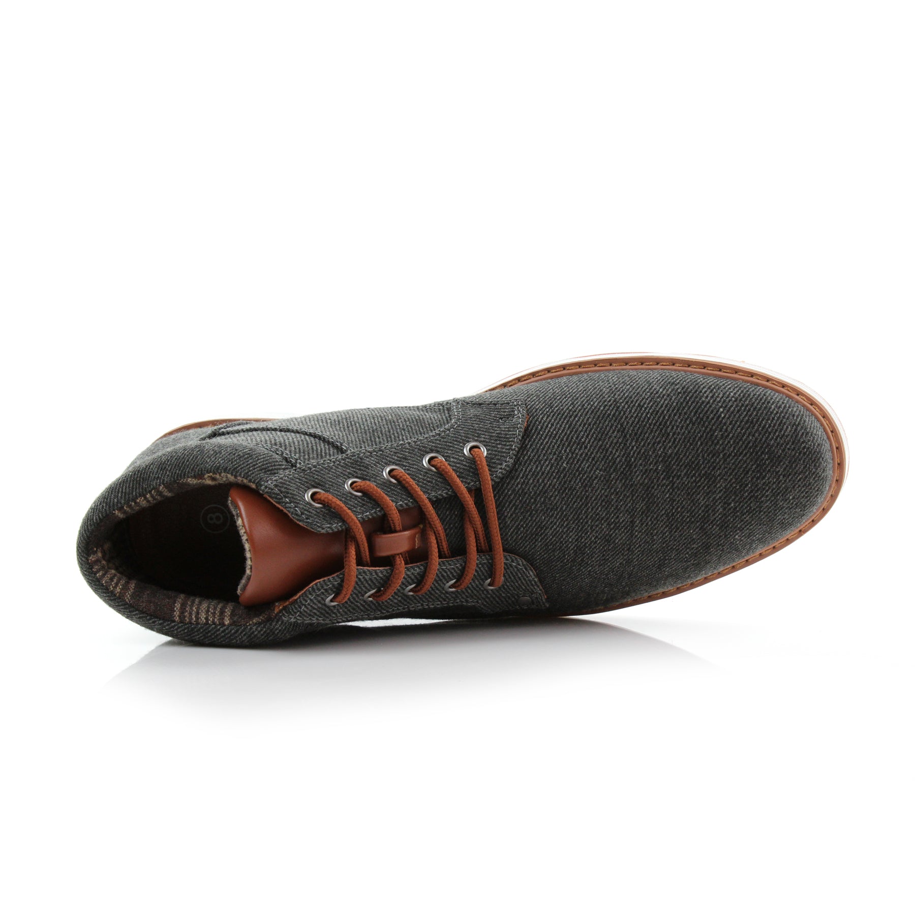 Denim Sneakers | Jax by Ferro Aldo | Conal Footwear | Top-Down Angle View