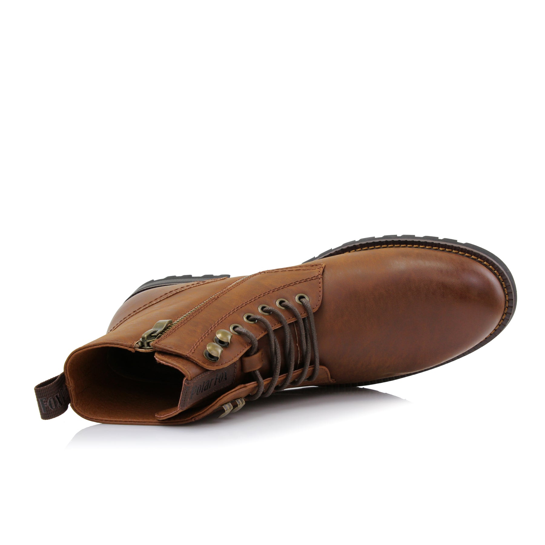 Classic Motorcycle Classic Boots | Knoxville by Polar Fox | Conal Footwear | Top-Down Angle View