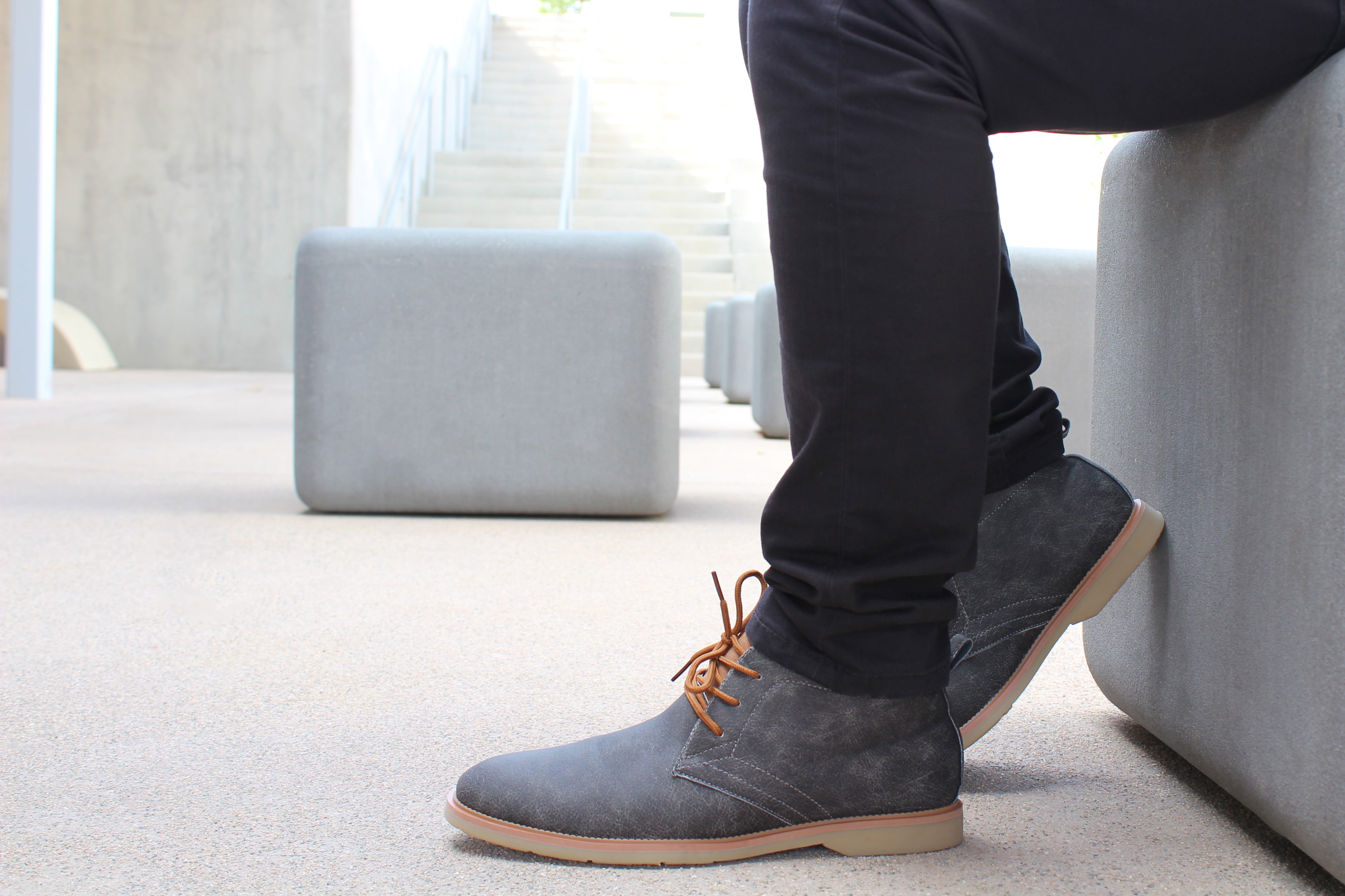 Two-Toned Chukka Boots | Marvin by Ferro Aldo | Conal Footwear | Action Shot 1