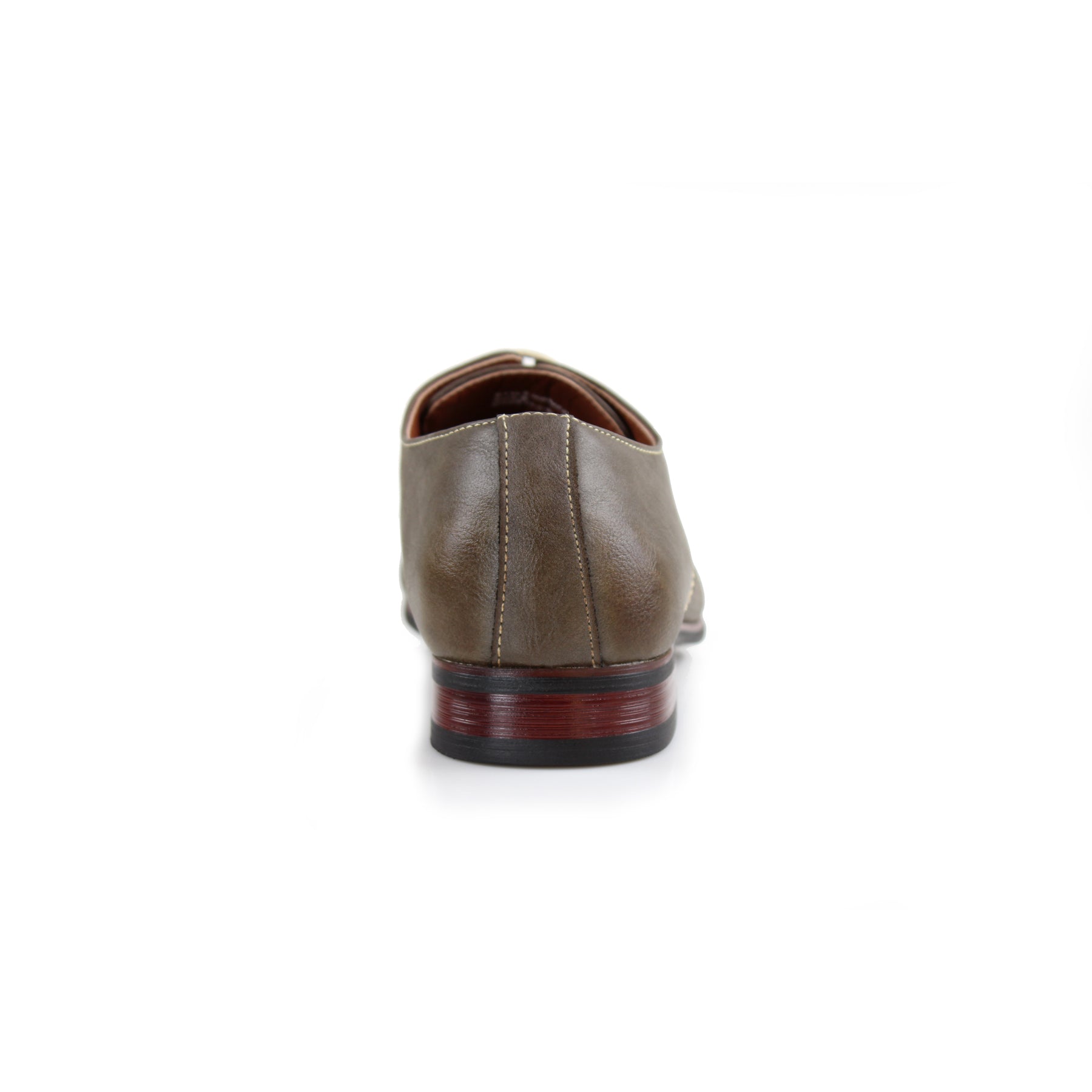 Burnished Perforated Derby Shoes | Isaiah by Ferro Aldo | Conal Footwear | Back Angle View
