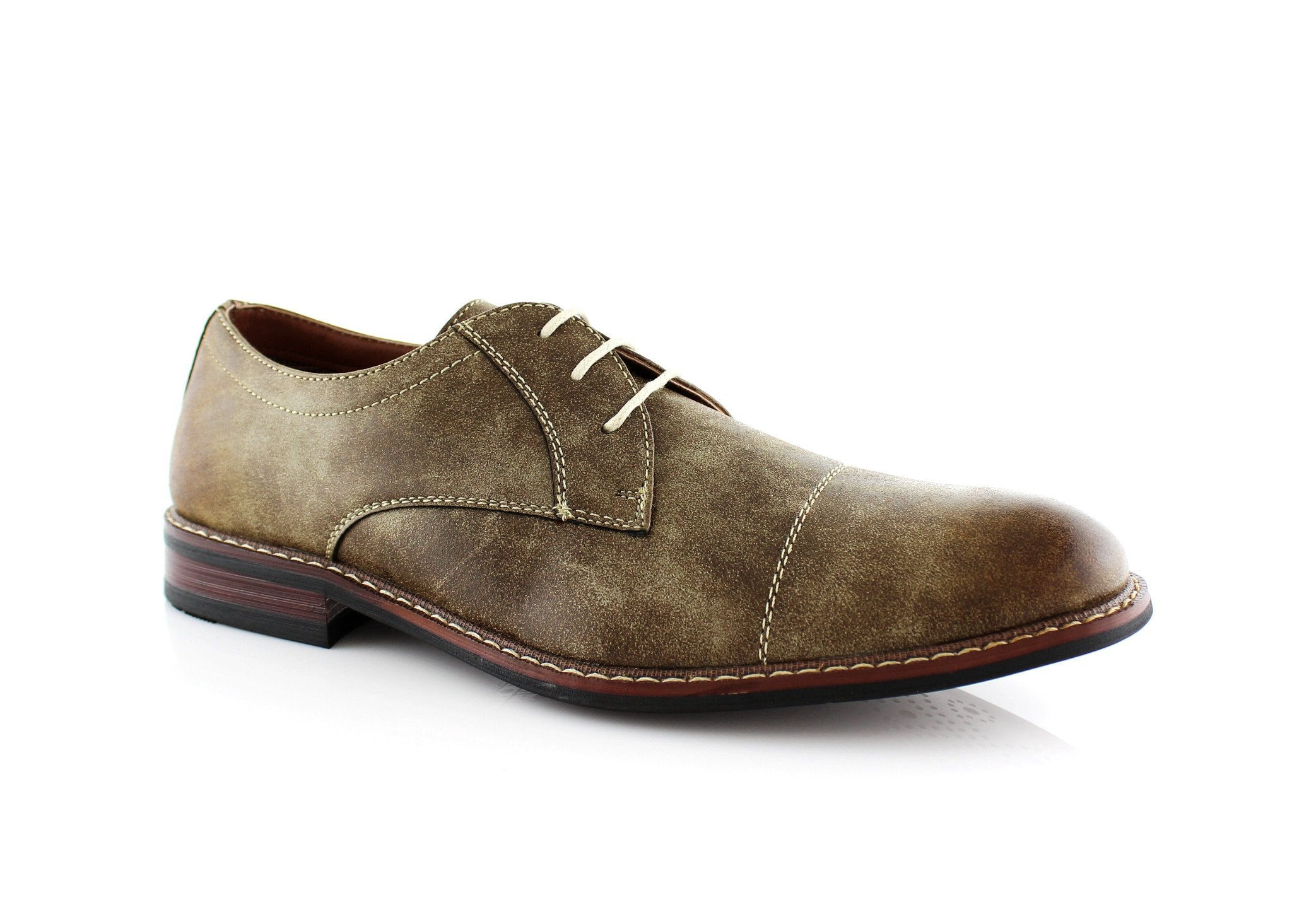 Brown Men's Lace-up Oxford Shoes To Buy Jason Conal Footwear Side View 