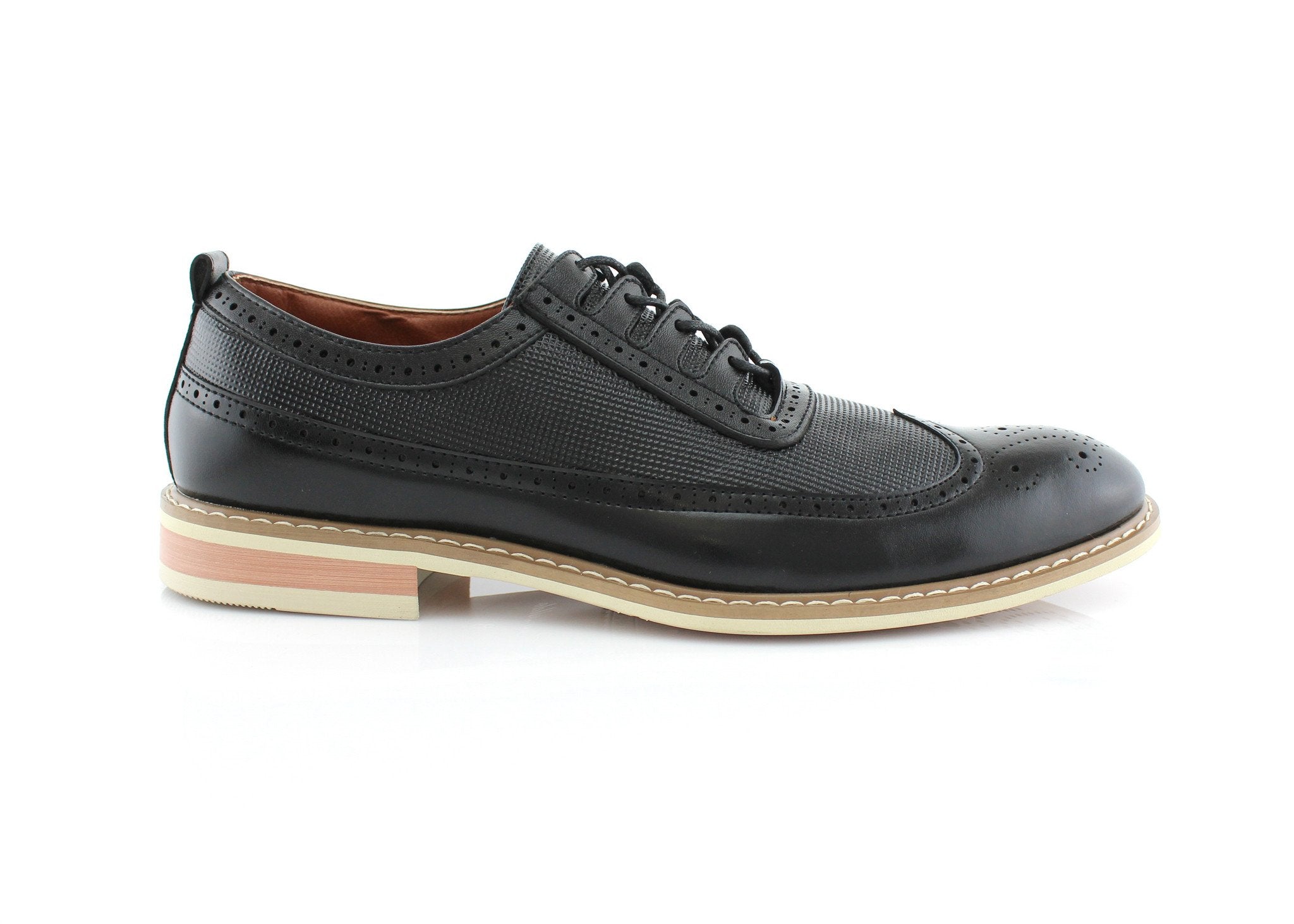 Brogue Wingtip Oxfords | Josh by Ferro Aldo | Conal Footwear | Outer Side Angle View
