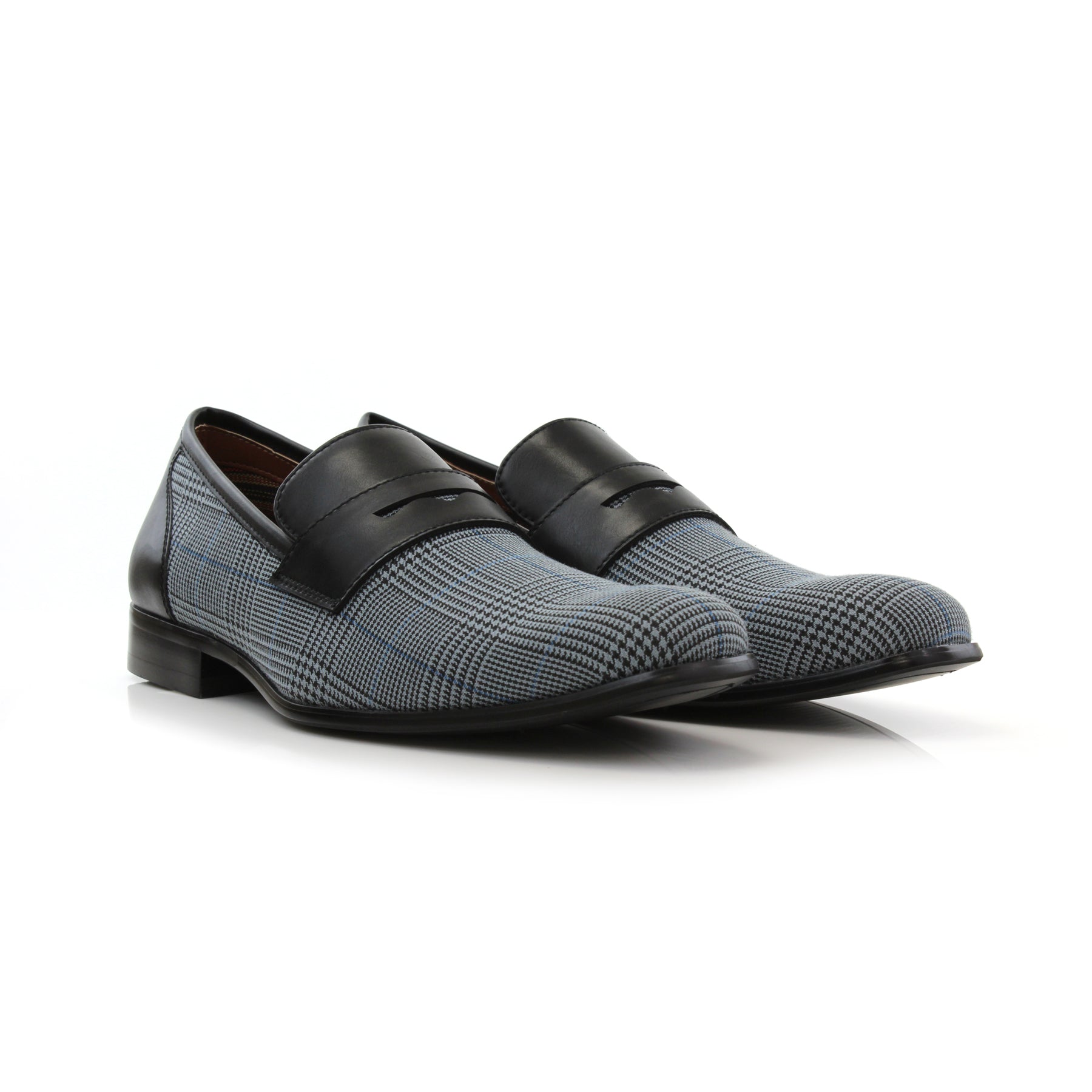 Plaid Loafers | Sidney by Ferro Aldo | Conal Footwear | Paired Angle View