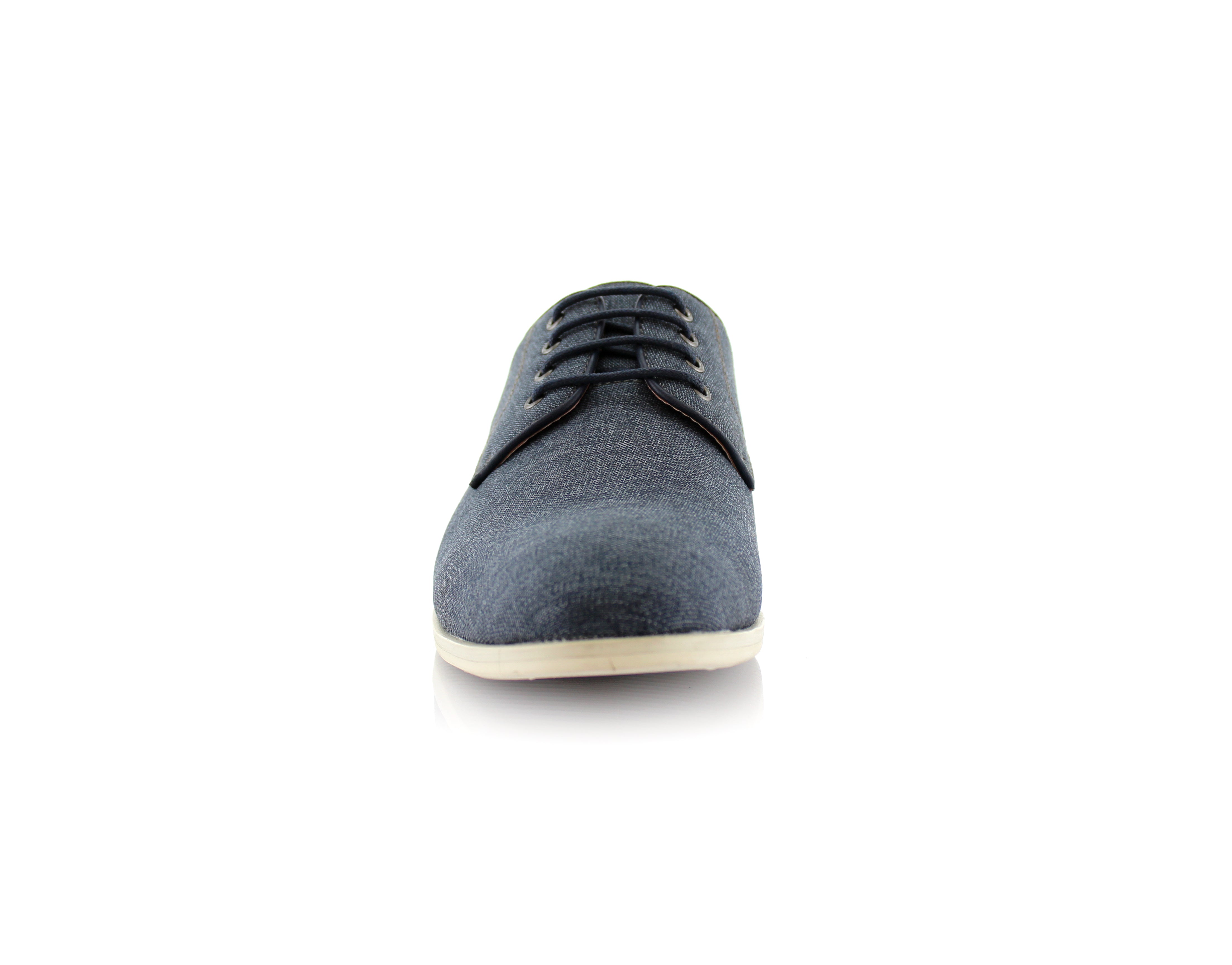 Linen Blended Derby Shoes | Nash by Ferro Aldo | Conal Footwear | Front Angle View