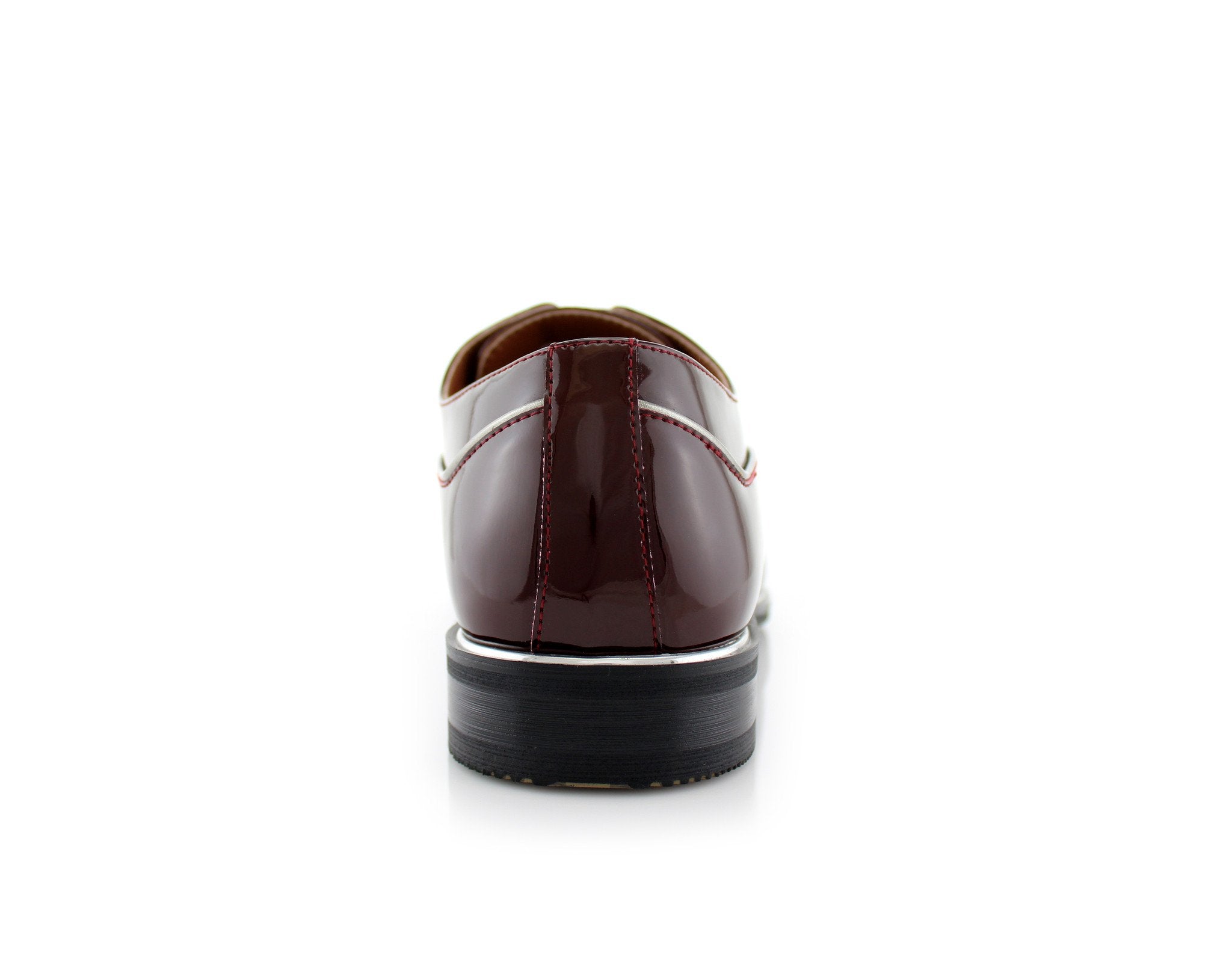 Patent Leather Derby Shoes | Liam by Ferro Aldo | Conal Footwear | Back Angle View