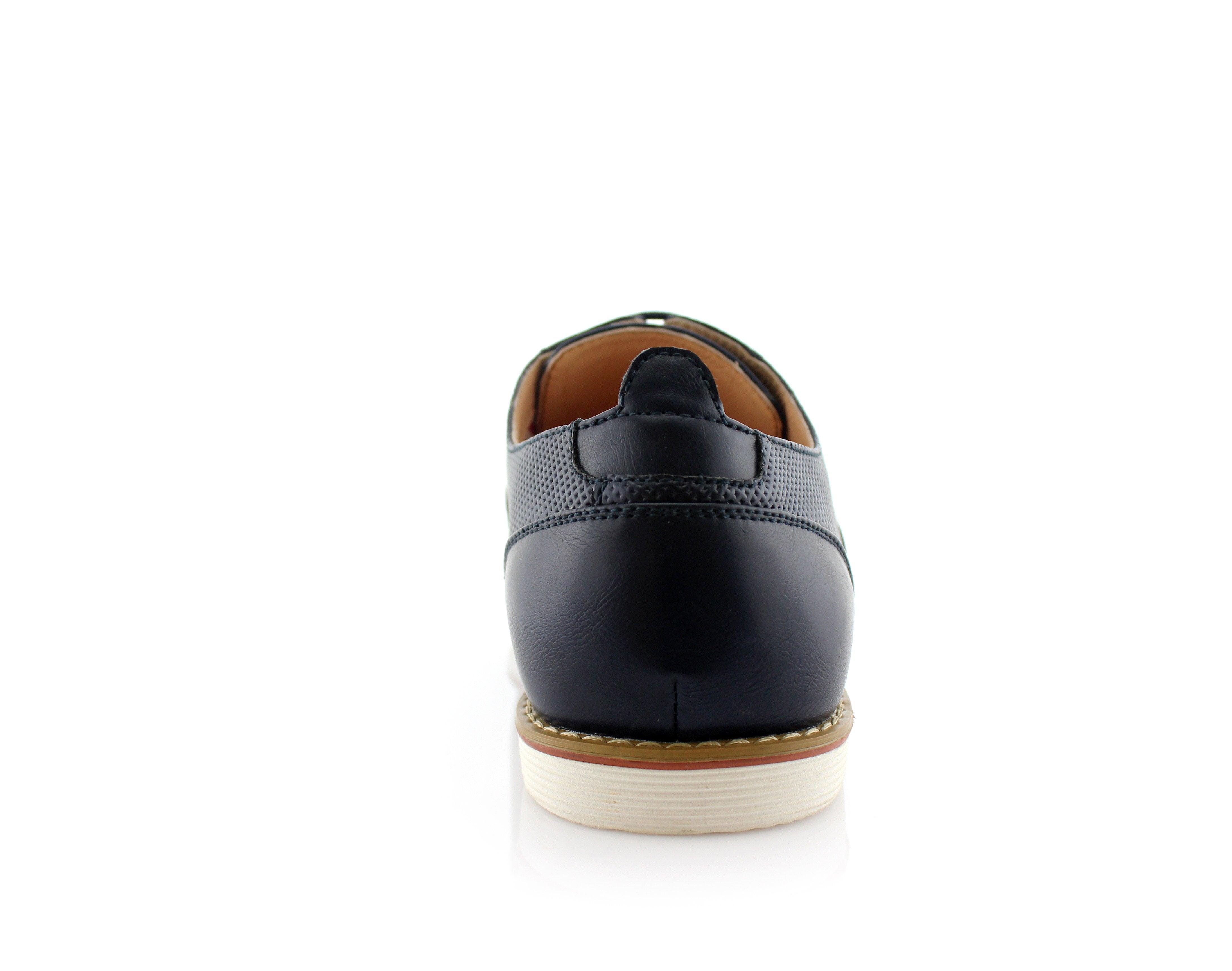 Embossed Cap-Toe Oxfords | Marshall by Ferro Aldo | Conal Footwear | Back Angle View