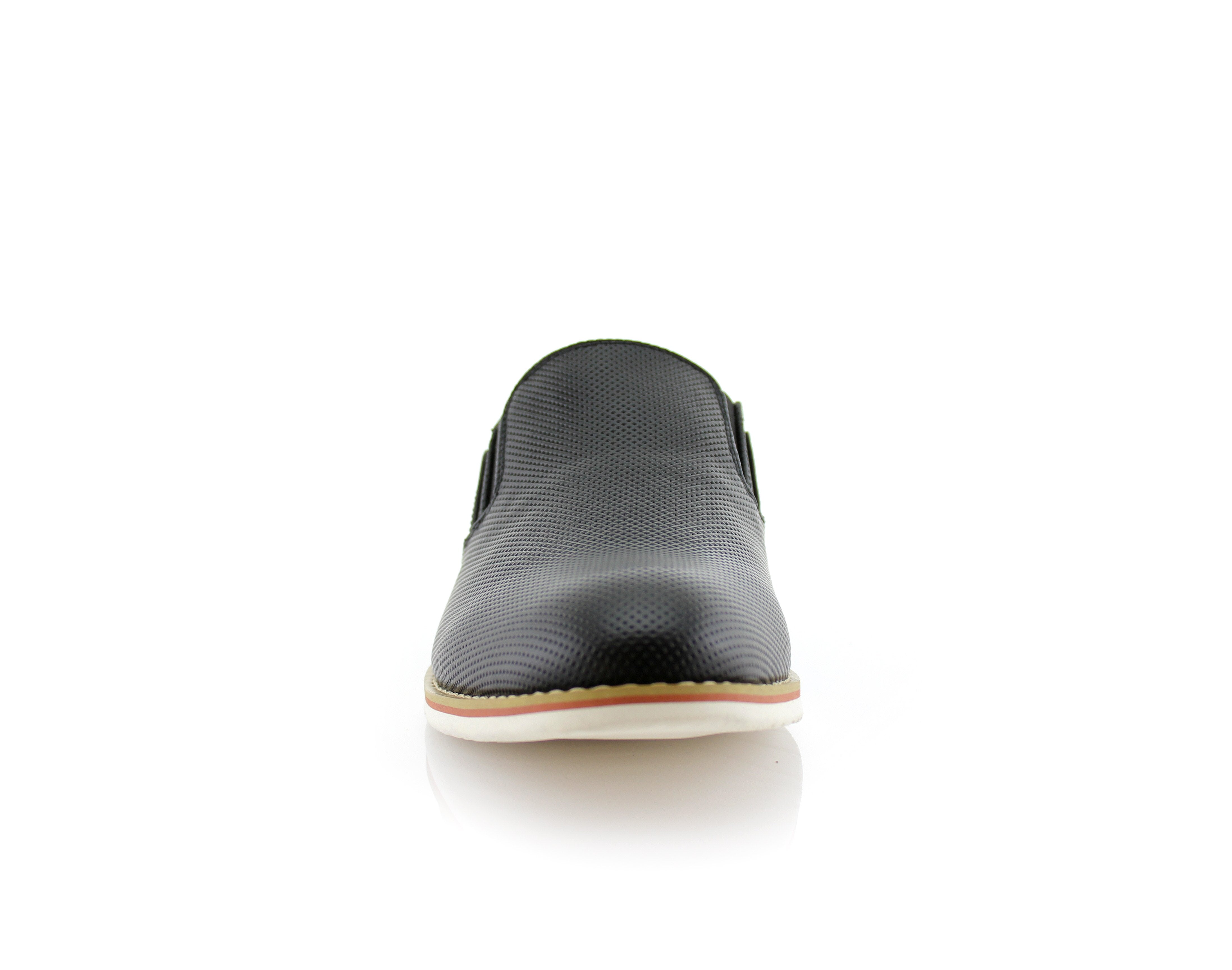 Embossed Faux Leather Loafers | Elite by Polar Fox | Conal Footwear | Front Angle View