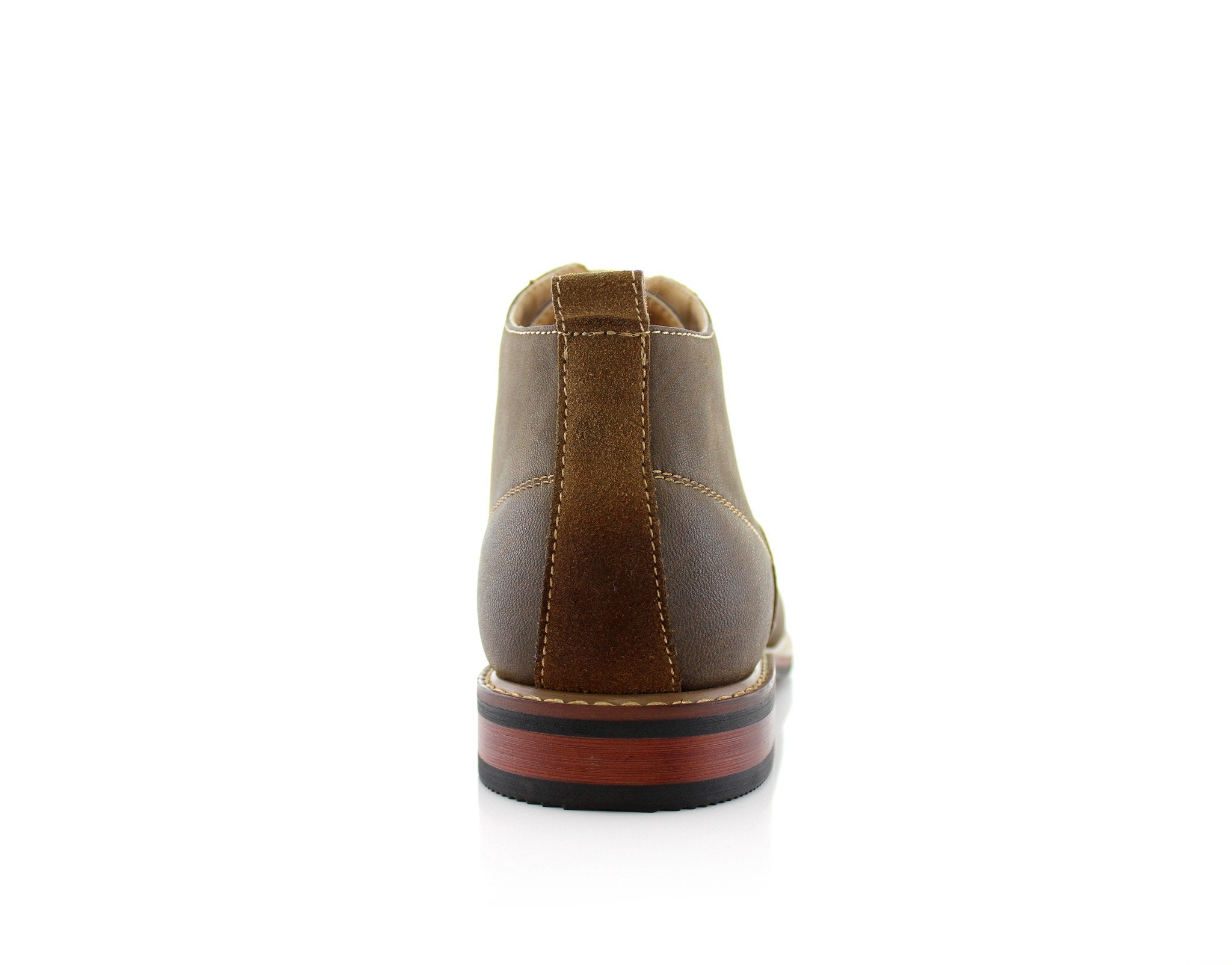 Duo-Textured Ankle Derby Boots | Eli by Ferro Aldo | Conal Footwear | Back Angle View