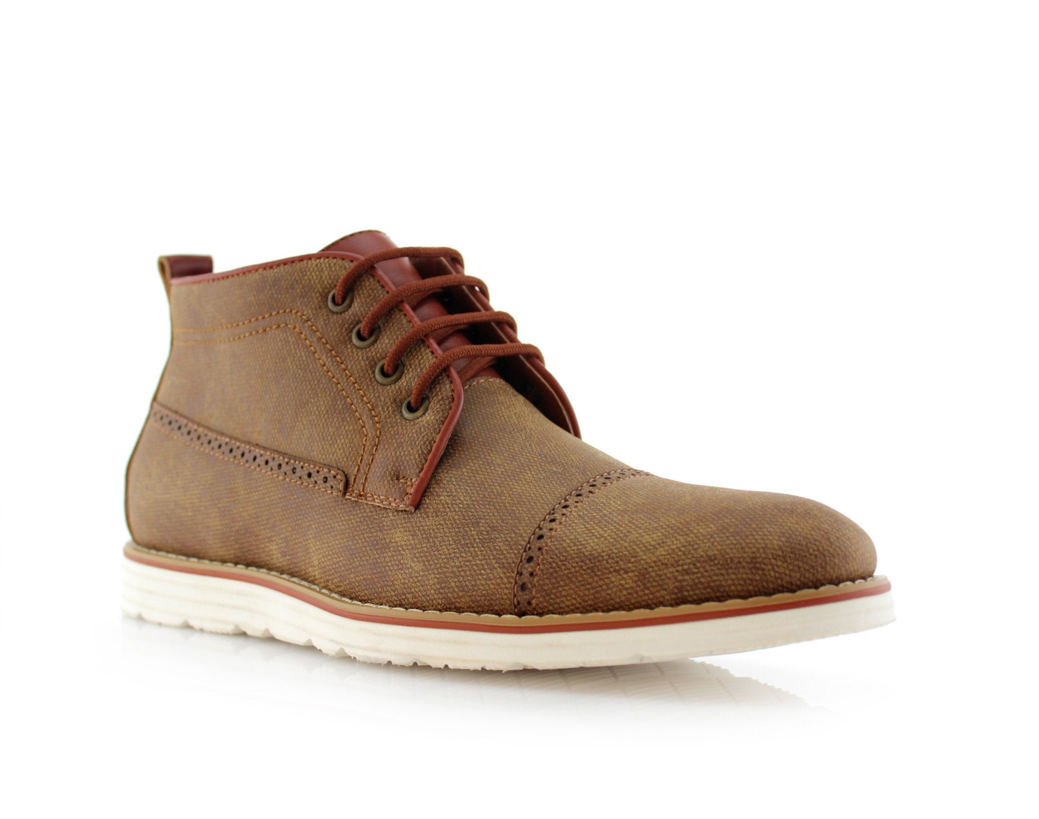 Cap-Toe Derby Ankle Sneakers | Donovan by Ferro Aldo | Conal Footwear | Main Angle View