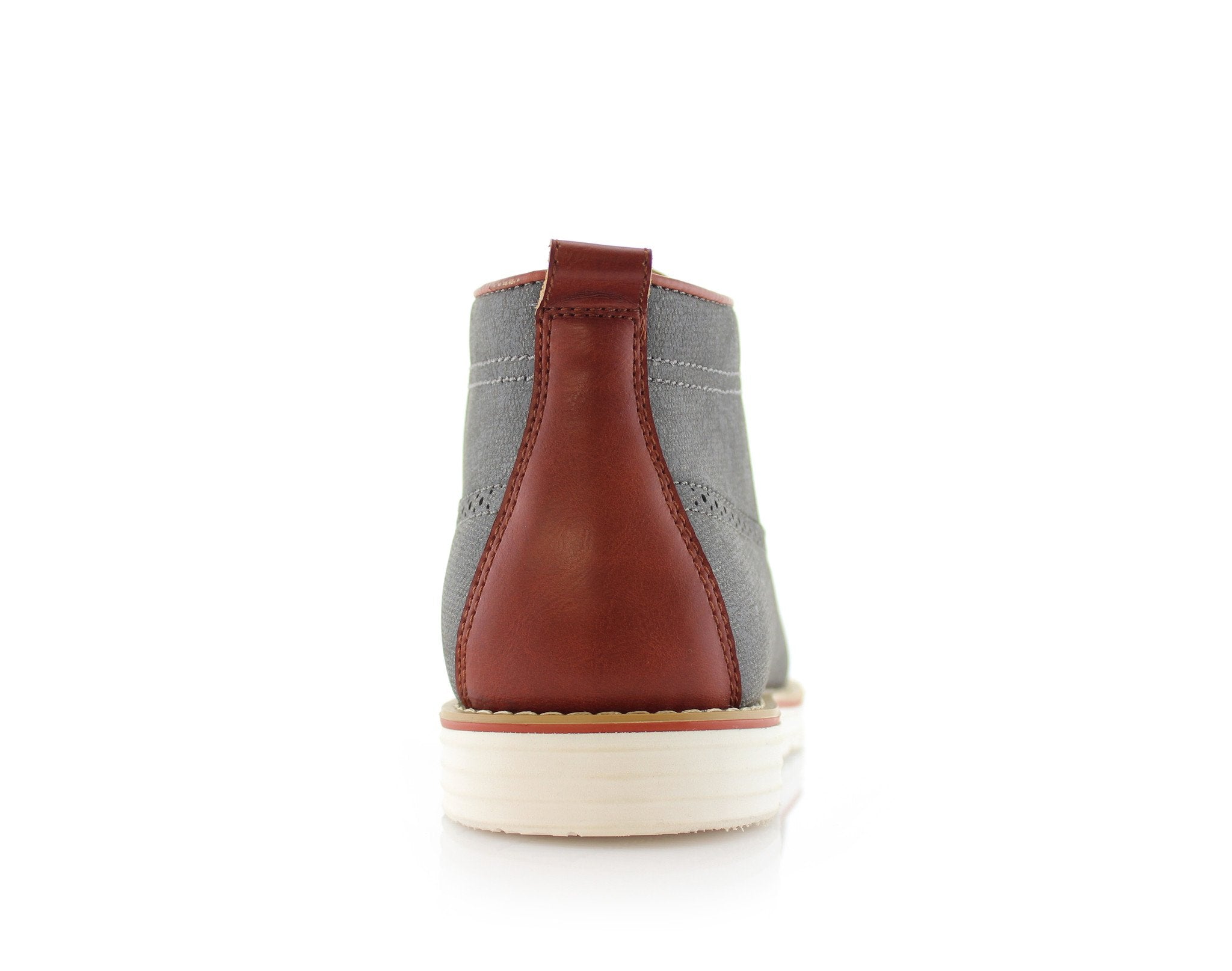 Cap-Toe Derby Ankle Sneakers | Donovan by Ferro Aldo | Conal Footwear | Back Angle View