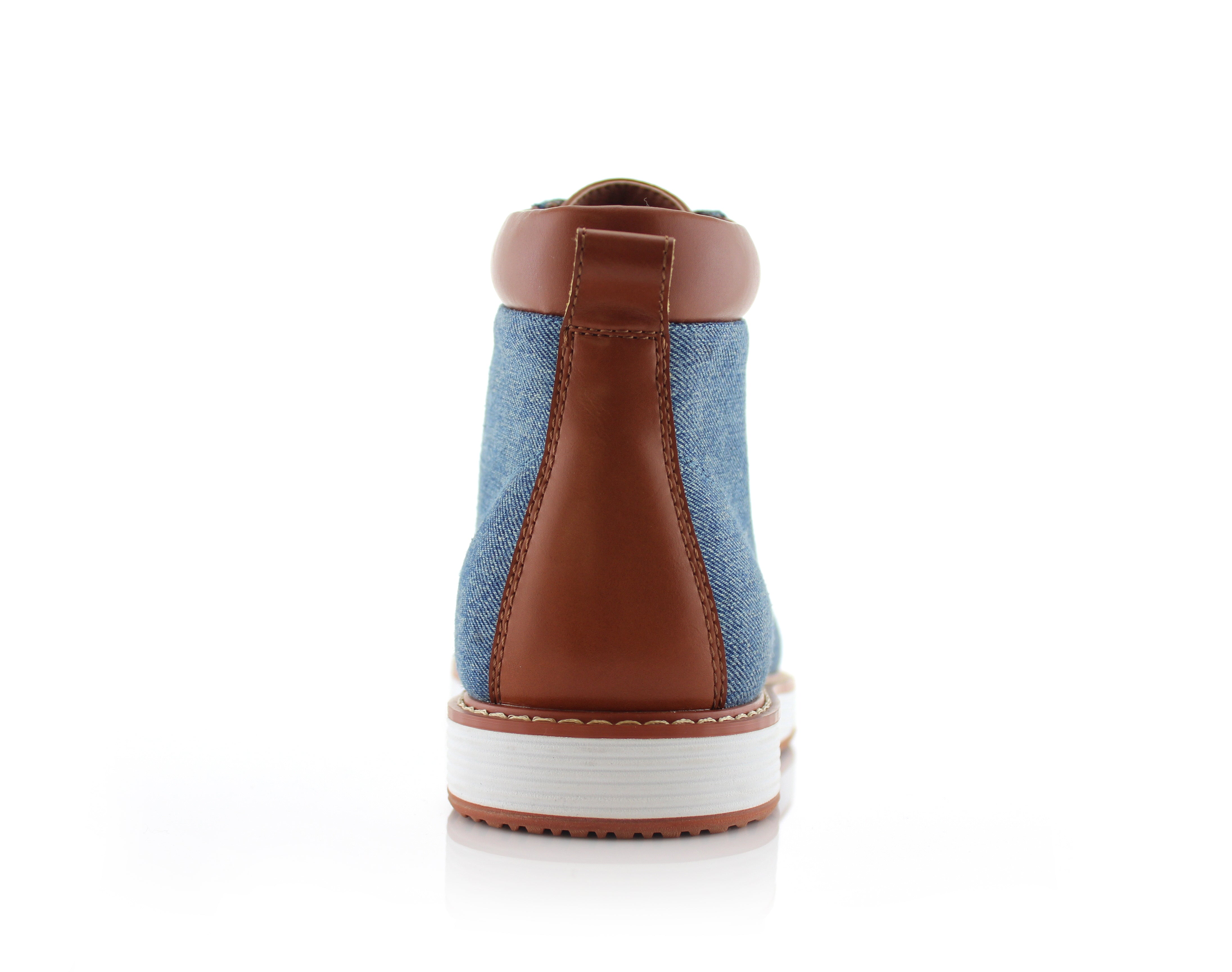 Two-Toned Sneaker Boots | Melvin by Ferro Aldo | Conal Footwear | Back Angle View