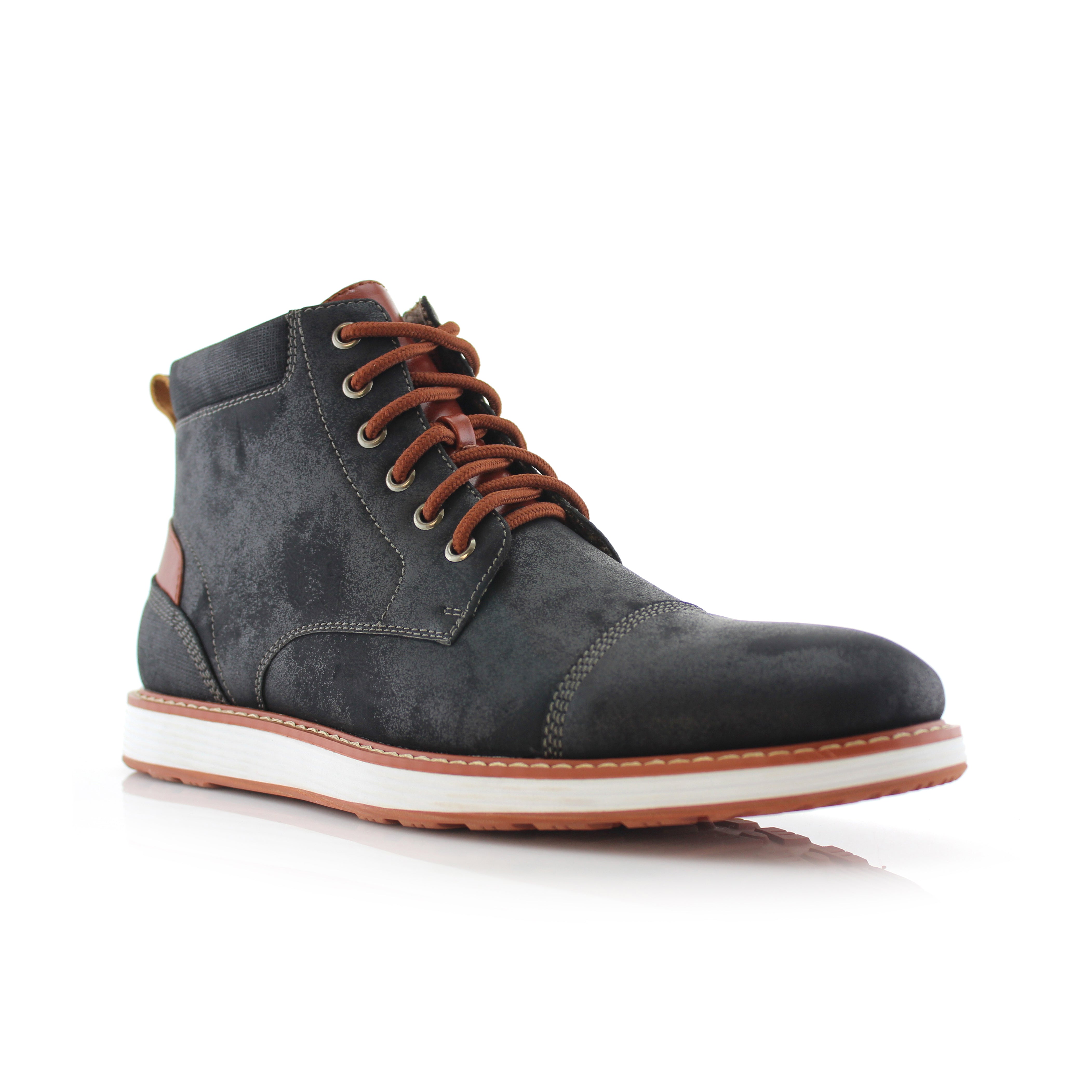 Cap-Toe Ankle Boot Sneakers | Birt  by Ferro Aldo | Conal Footwear | Main Angle View