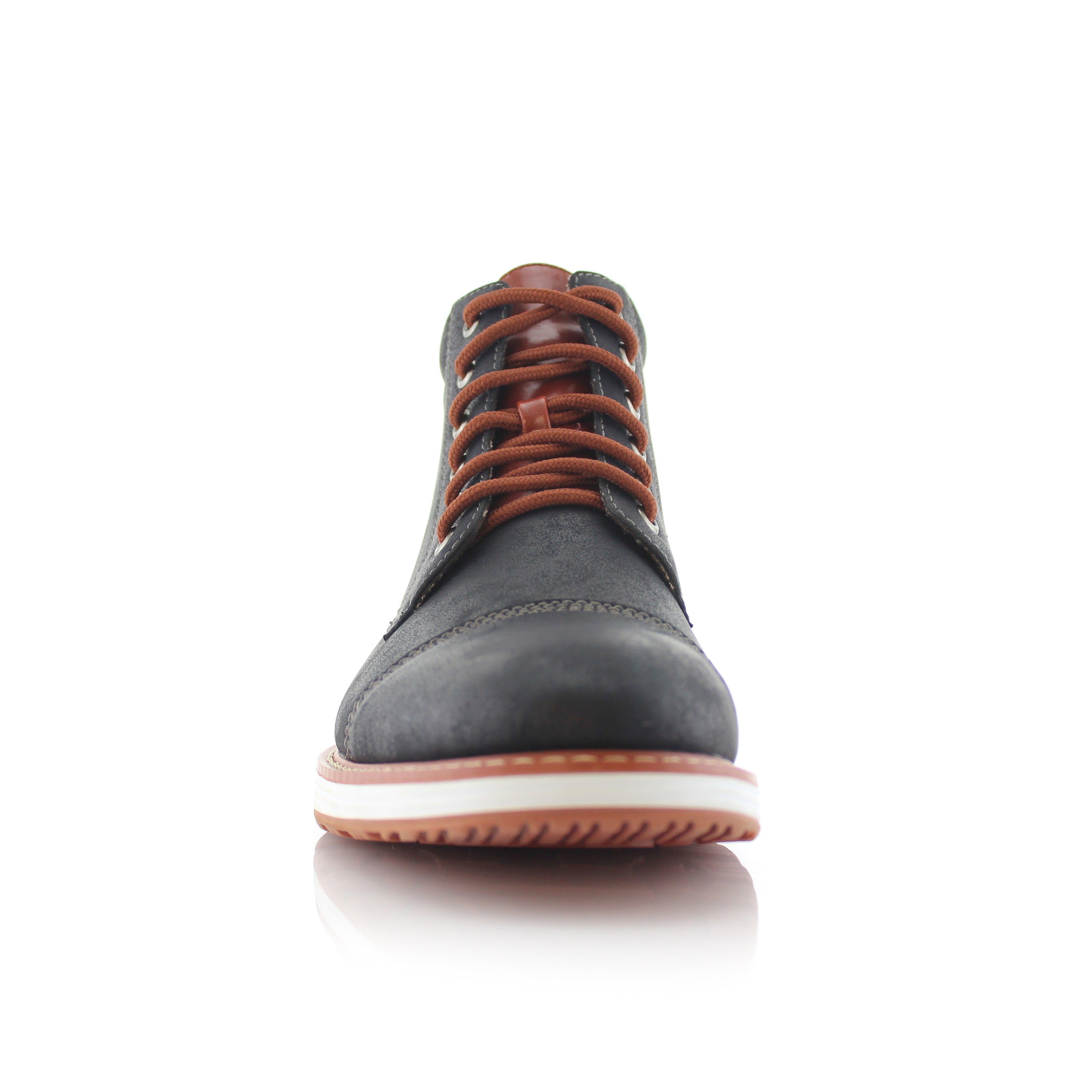 Cap-Toe Ankle Boot Sneakers | Birt by Ferro Aldo | Conal Footwear | Front Angle View