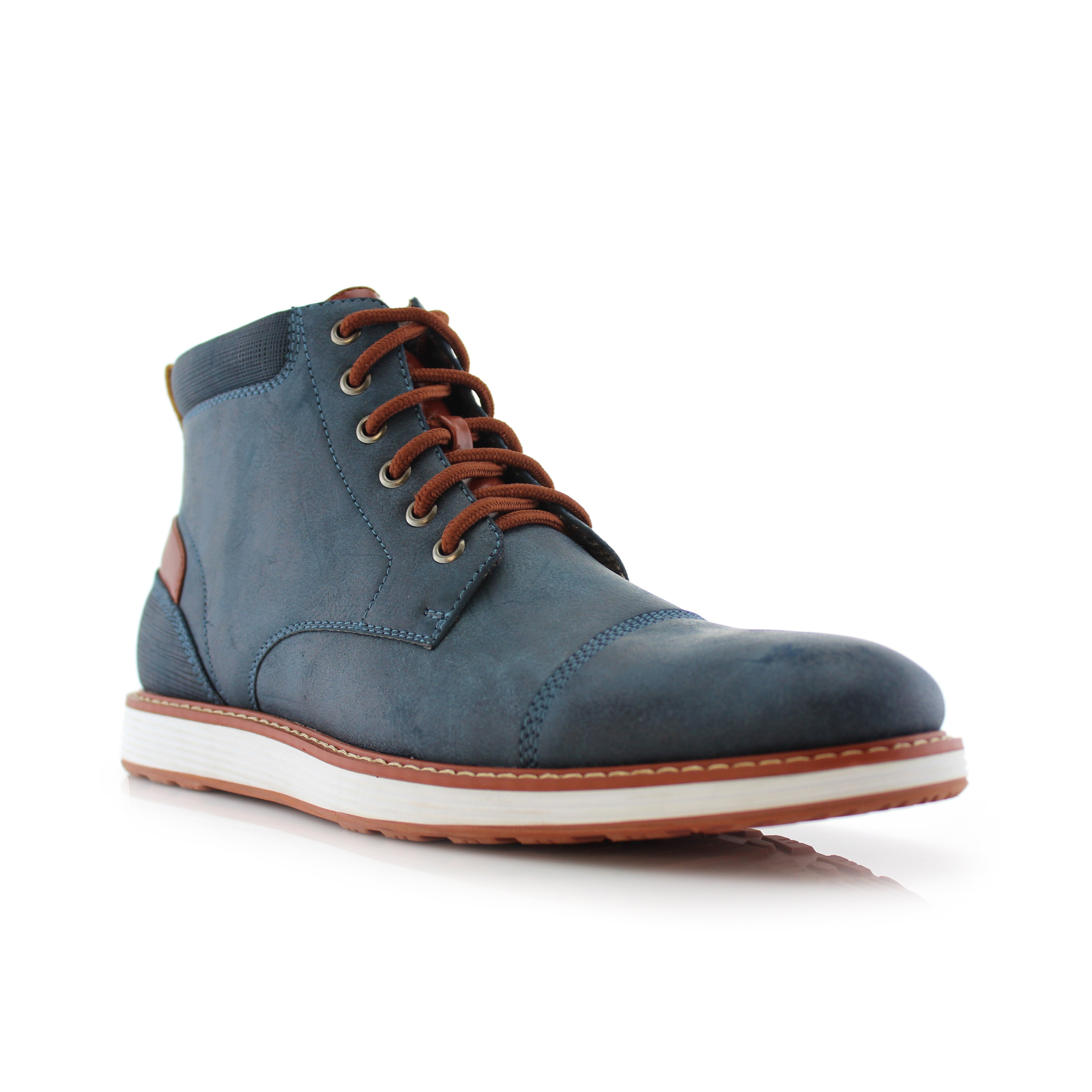 Cap-Toe Ankle Boot Sneakers | Birt by Ferro Aldo | Conal Footwear | Main Angle View