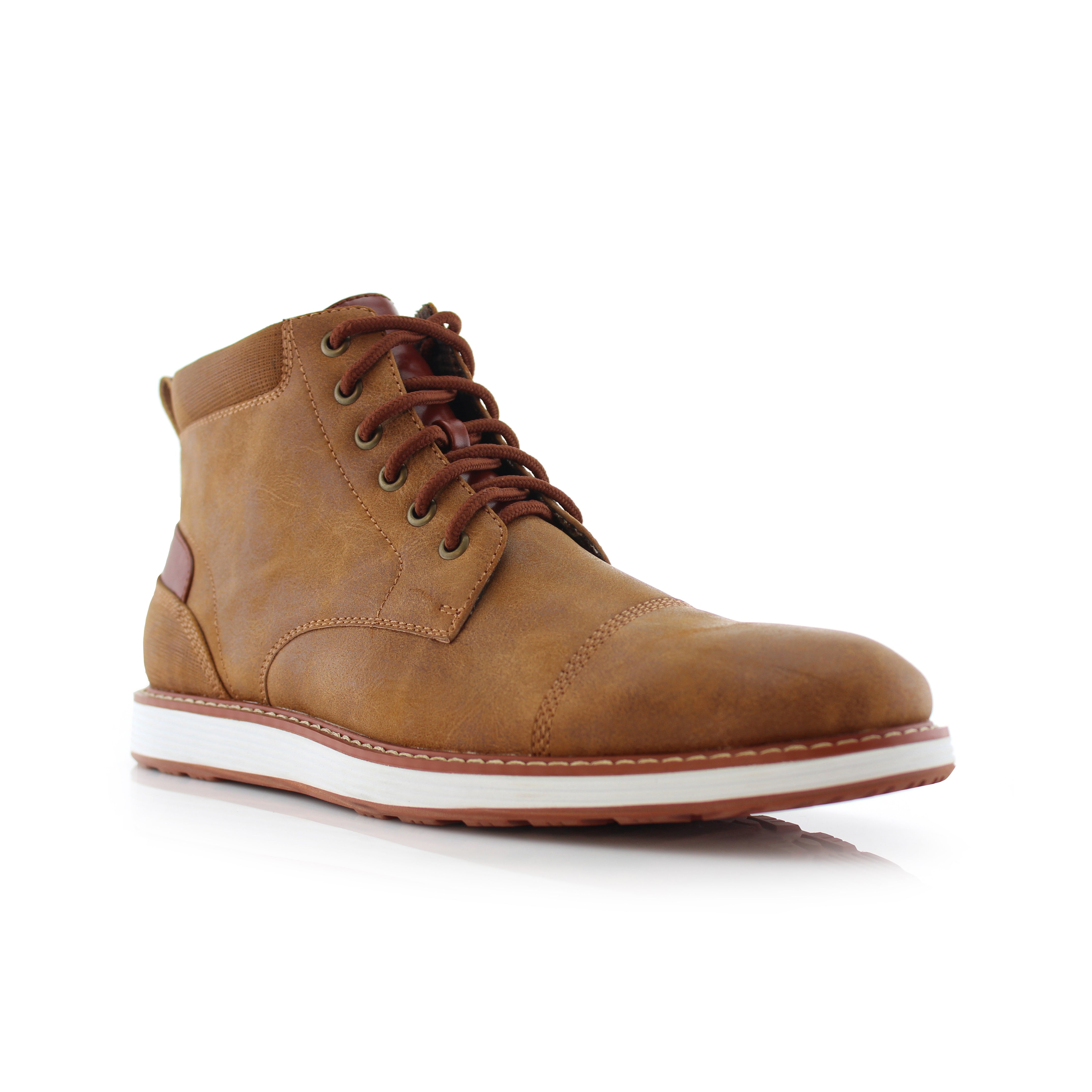 Cap-Toe Ankle Boot Sneakers | Birt by Ferro Aldo | Conal Footwear | Main Angle View