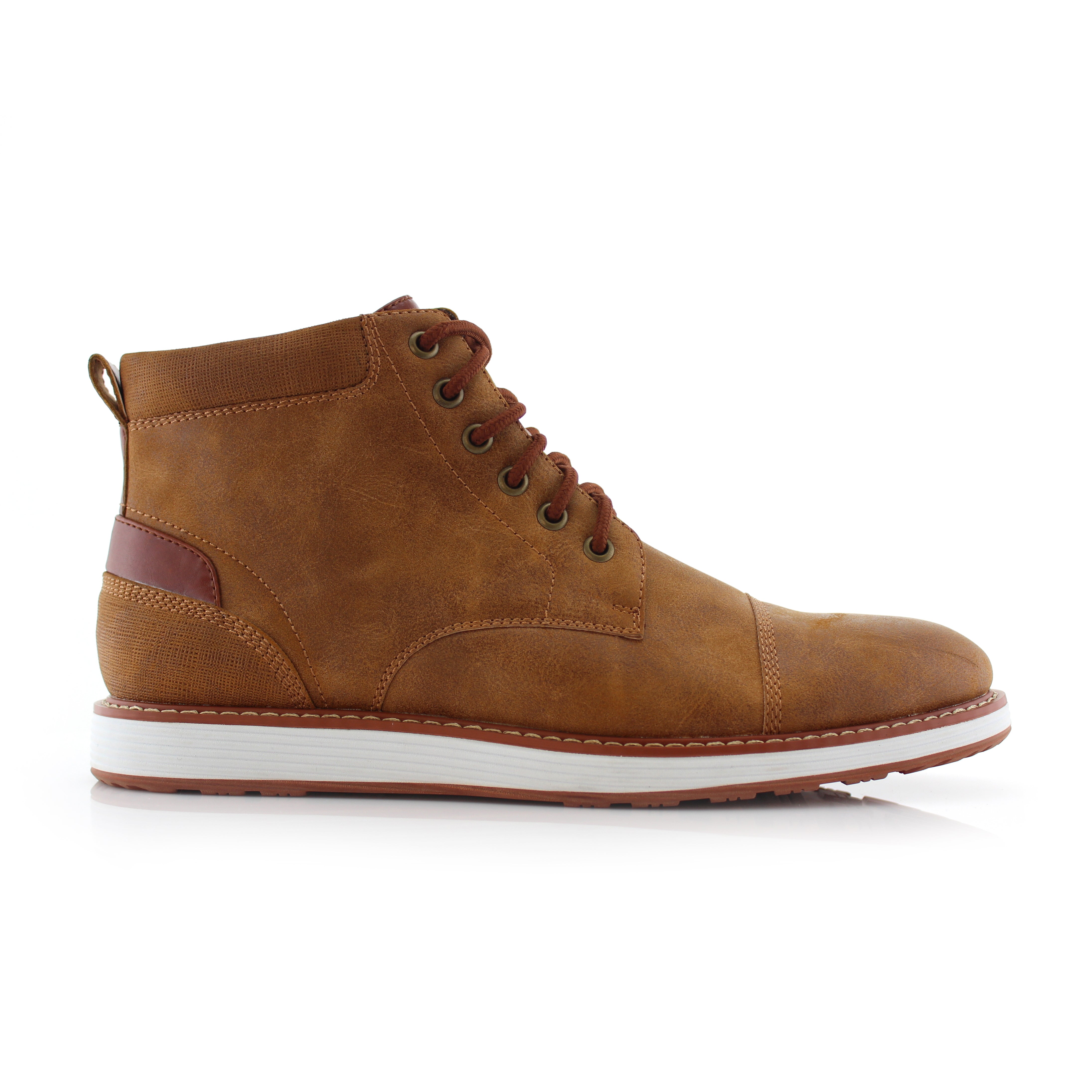 Cap-Toe Ankle Boot Sneakers | Birt by Ferro Aldo | Conal Footwear | Outer Side Angle View