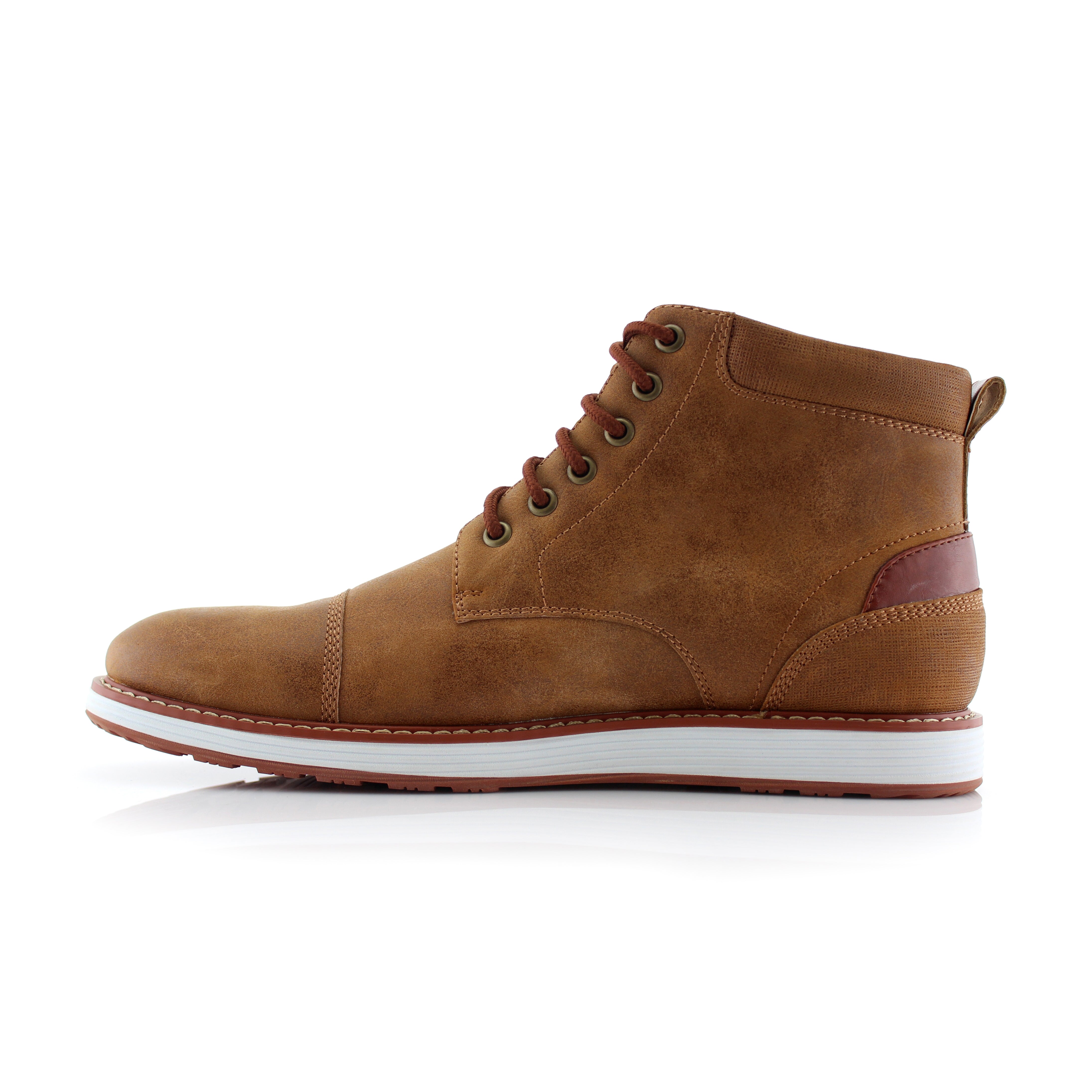 Cap-Toe Ankle Boot Sneakers | Birt by Ferro Aldo | Conal Footwear | Inner Side Angle View