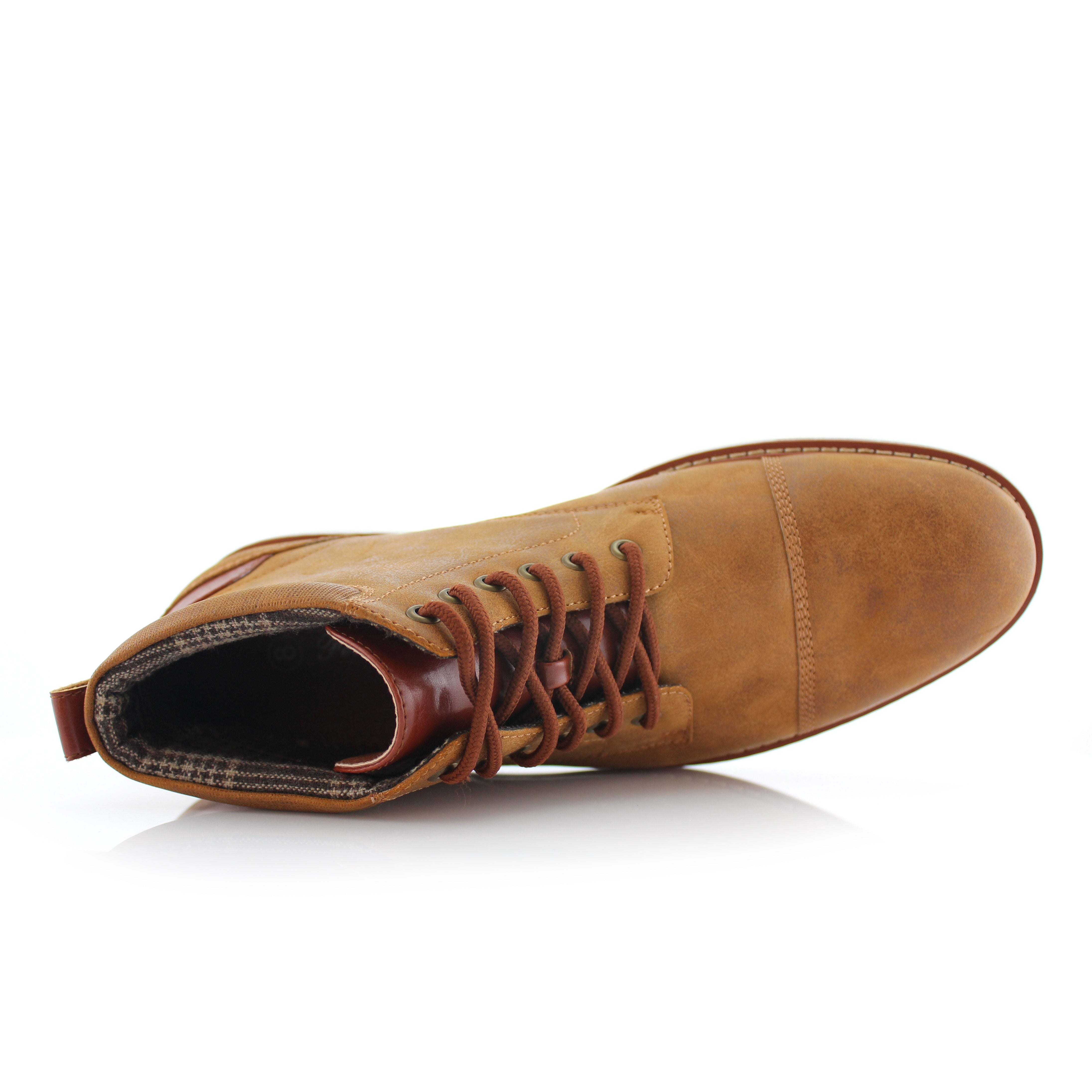 Cap-Toe Ankle Boot Sneakers | Birt by Ferro Aldo | Conal Footwear | Top-Down Angle View