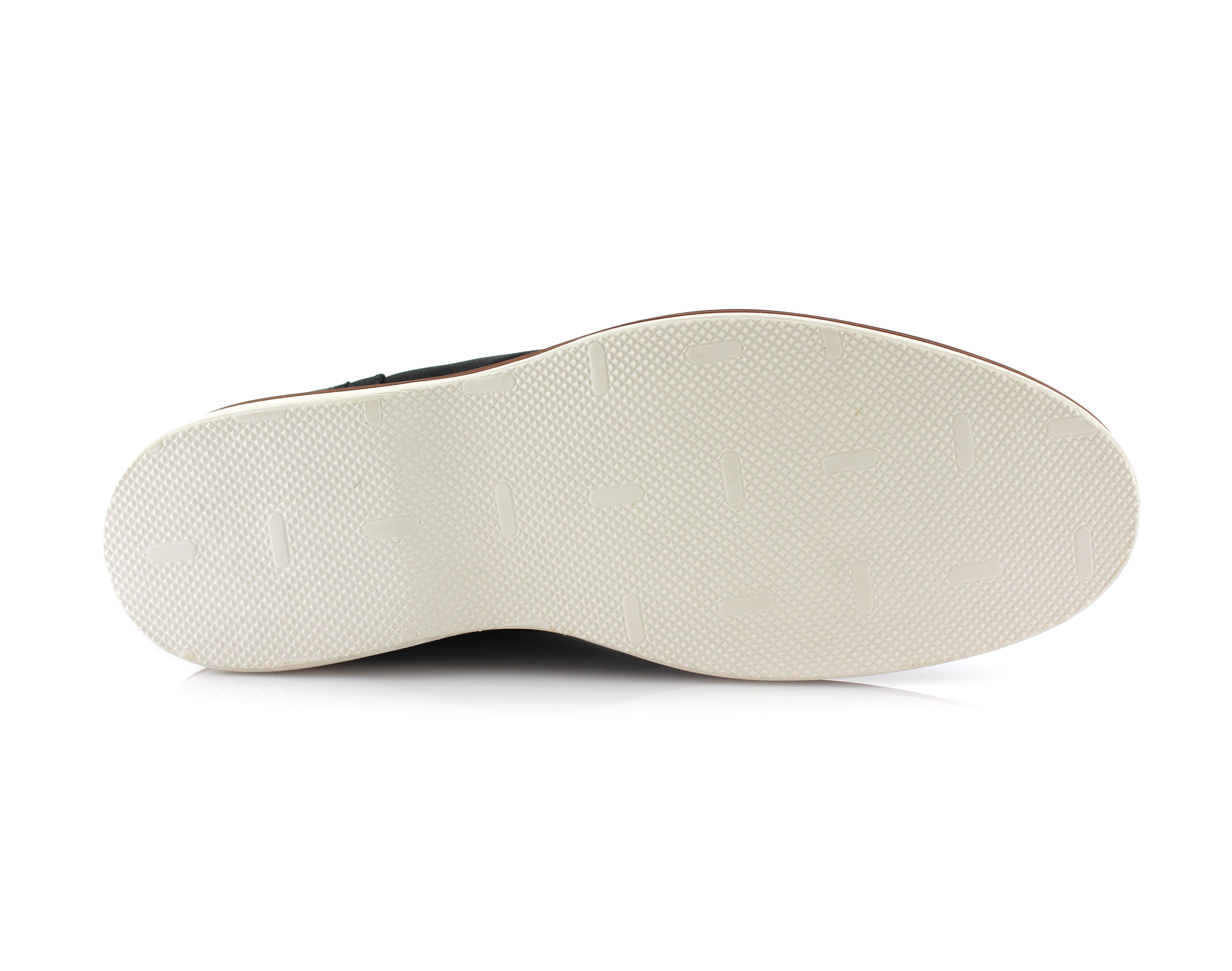Burnished Cap-Toe Chukka Boots | Sammy by Ferro Aldo | Conal Footwear | Bottom Sole Angle View