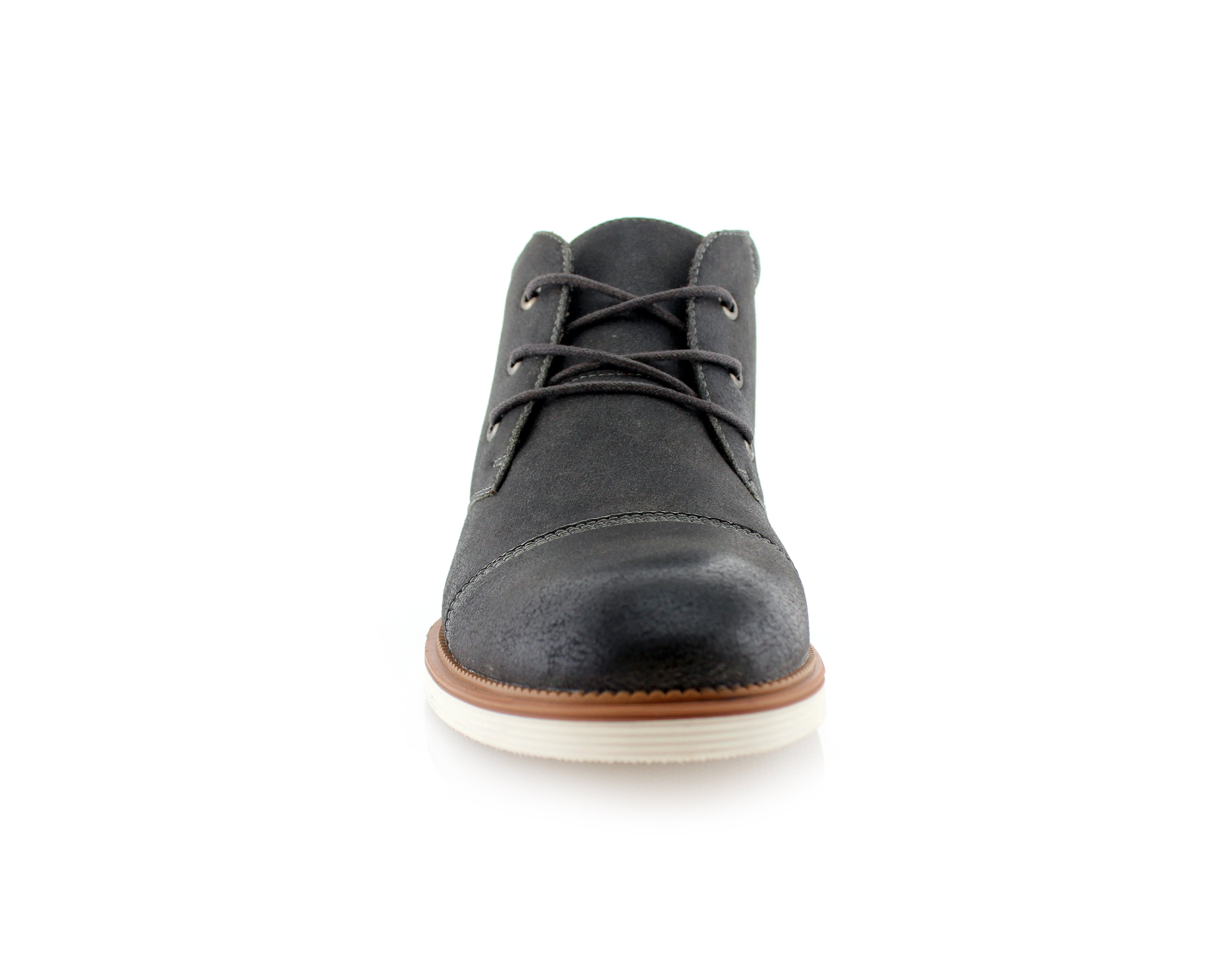 Cap-Toe Chukka Boots | Sammy by Ferro Aldo | Conal Footwear | Front Angle View