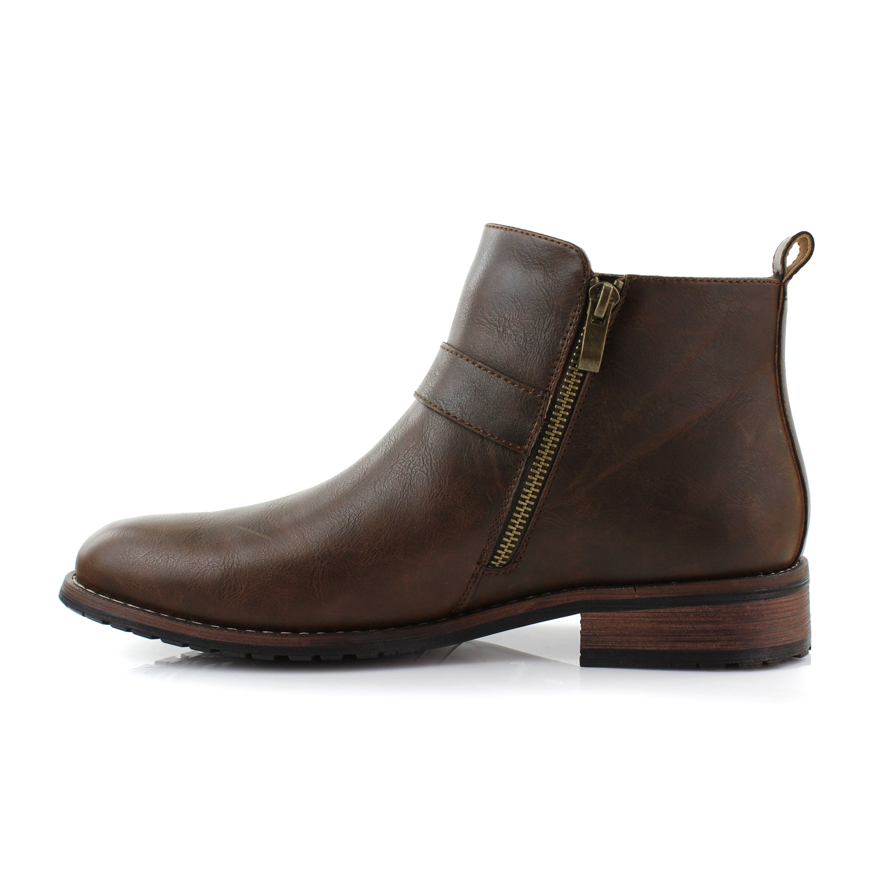 Slip-On Buckle Chelsea Boots | Dalton by Ferro Aldo | Conal Footwear | Inner Side Angle View