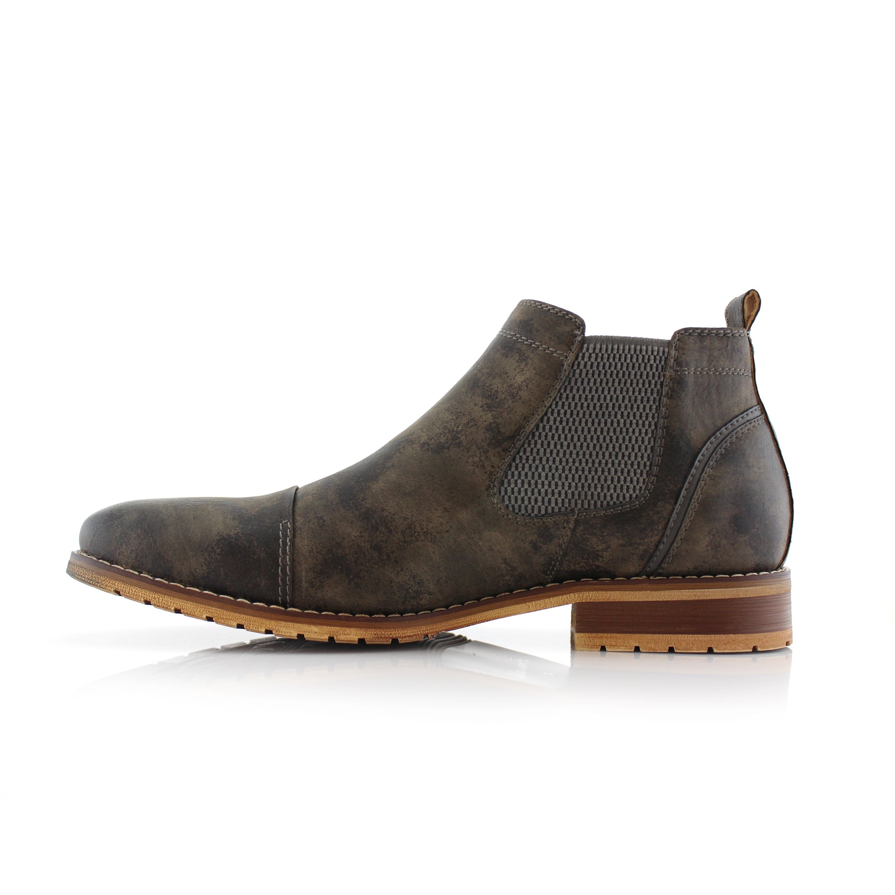 Burnished Chelsea Boots | Sterling by Ferro Aldo | Conal Footwear | Inner Side Angle View