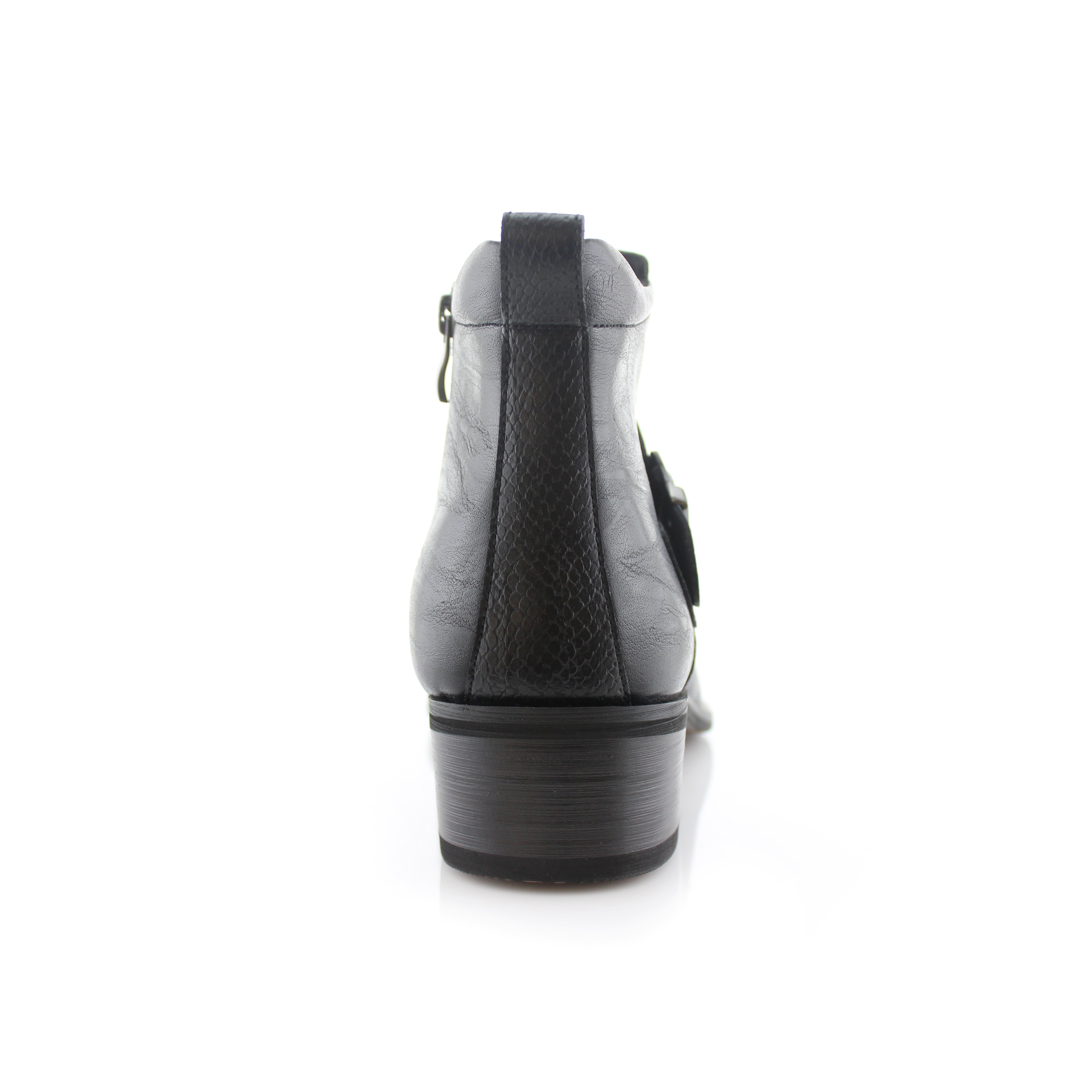Snake Hide Embossed Cowboy Boots | Alejandro by Ferro Aldo | Conal Footwear | Back Angle View