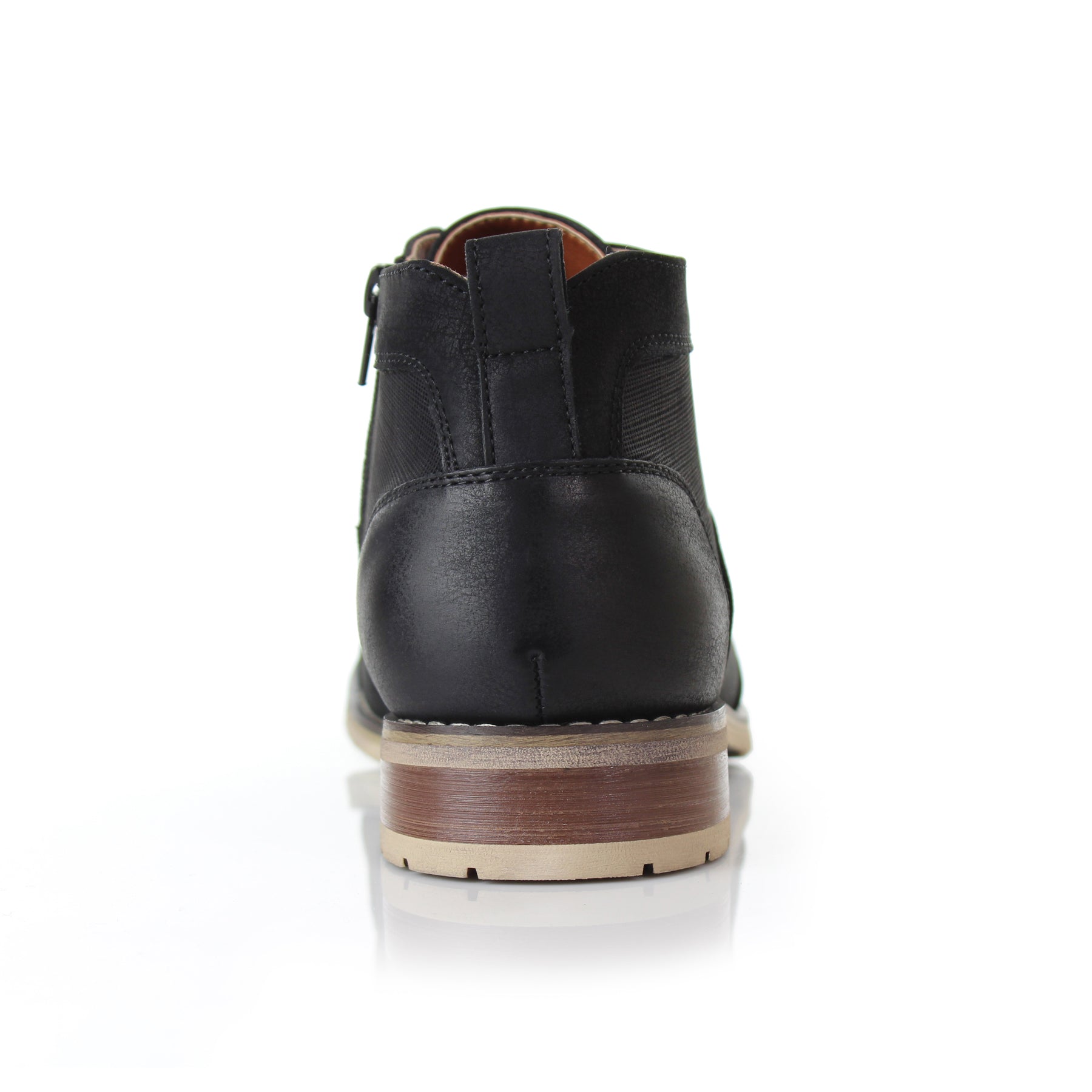 Mid-Top Zipper Boots | Blaine by Ferro Aldo | Conal Footwear | Back Angle View