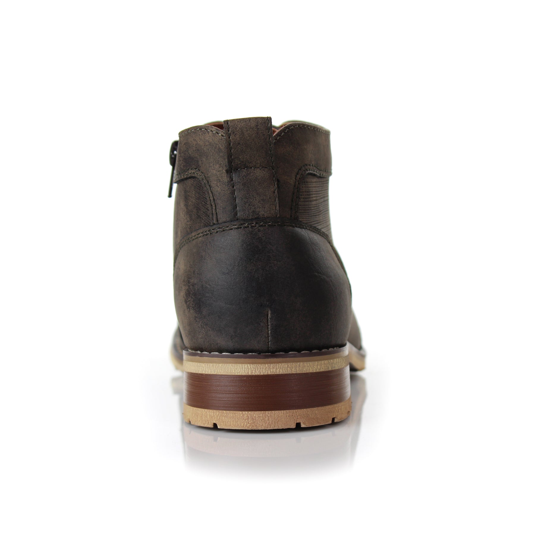 Mid-Top Zipper Boots | Blaine by Ferro Aldo | Conal Footwear | Back Angle View