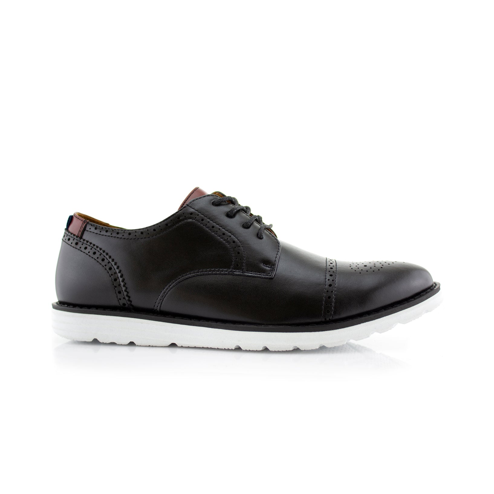 Burnished Brogue Derby Sneakers | Kenneth by Polar Fox | Conal Footwear | Outer Side Angle View