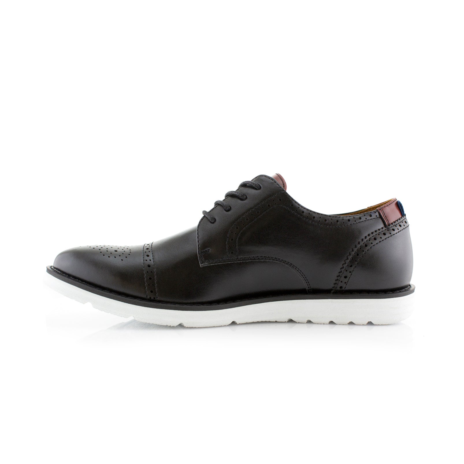 Burnished Brogue Derby Sneakers | Kenneth by Polar Fox | Conal Footwear | Inner Side Angle View