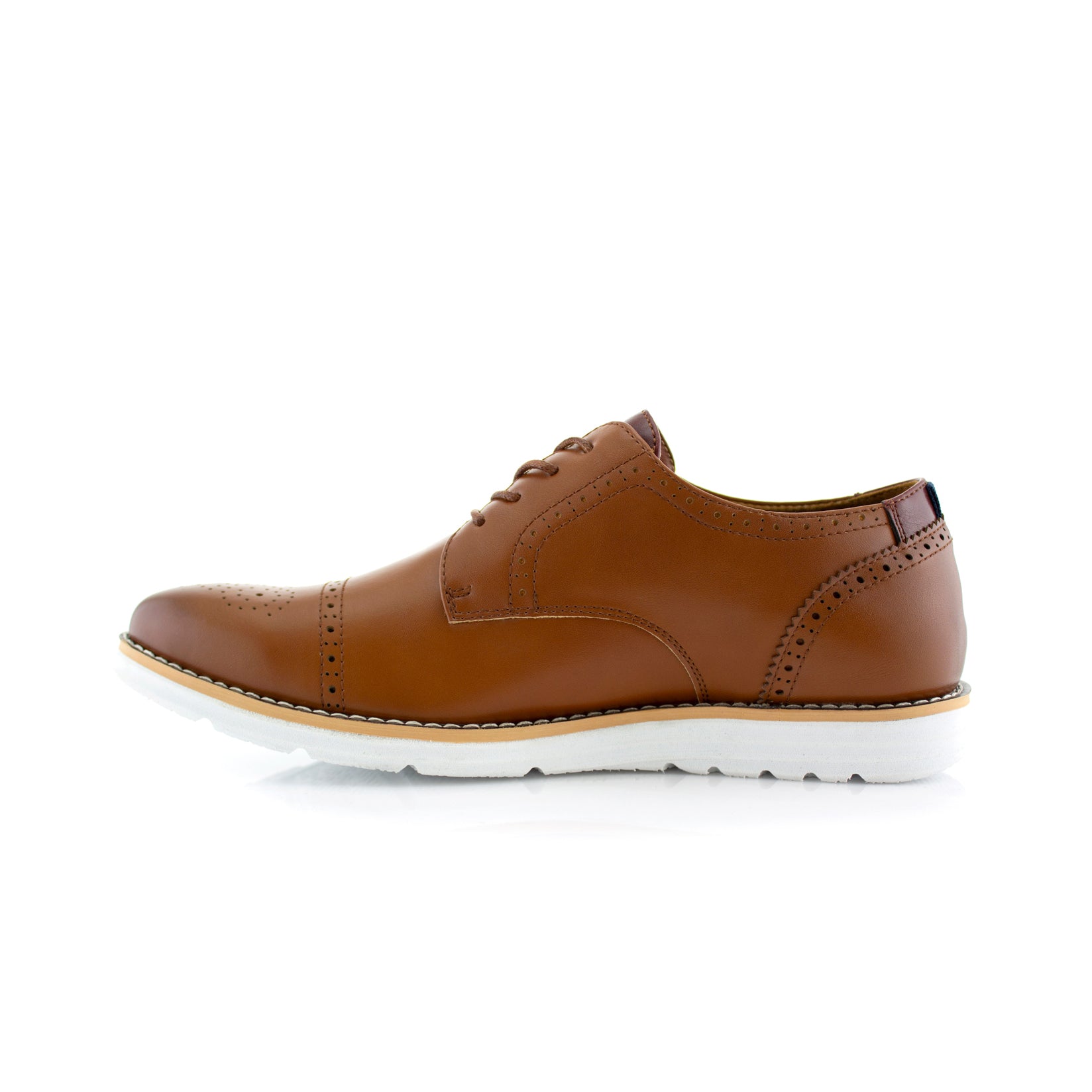 Burnished Brogue Derby Sneakers | Kenneth by Polar Fox | Conal Footwear | Inner Side Angle View