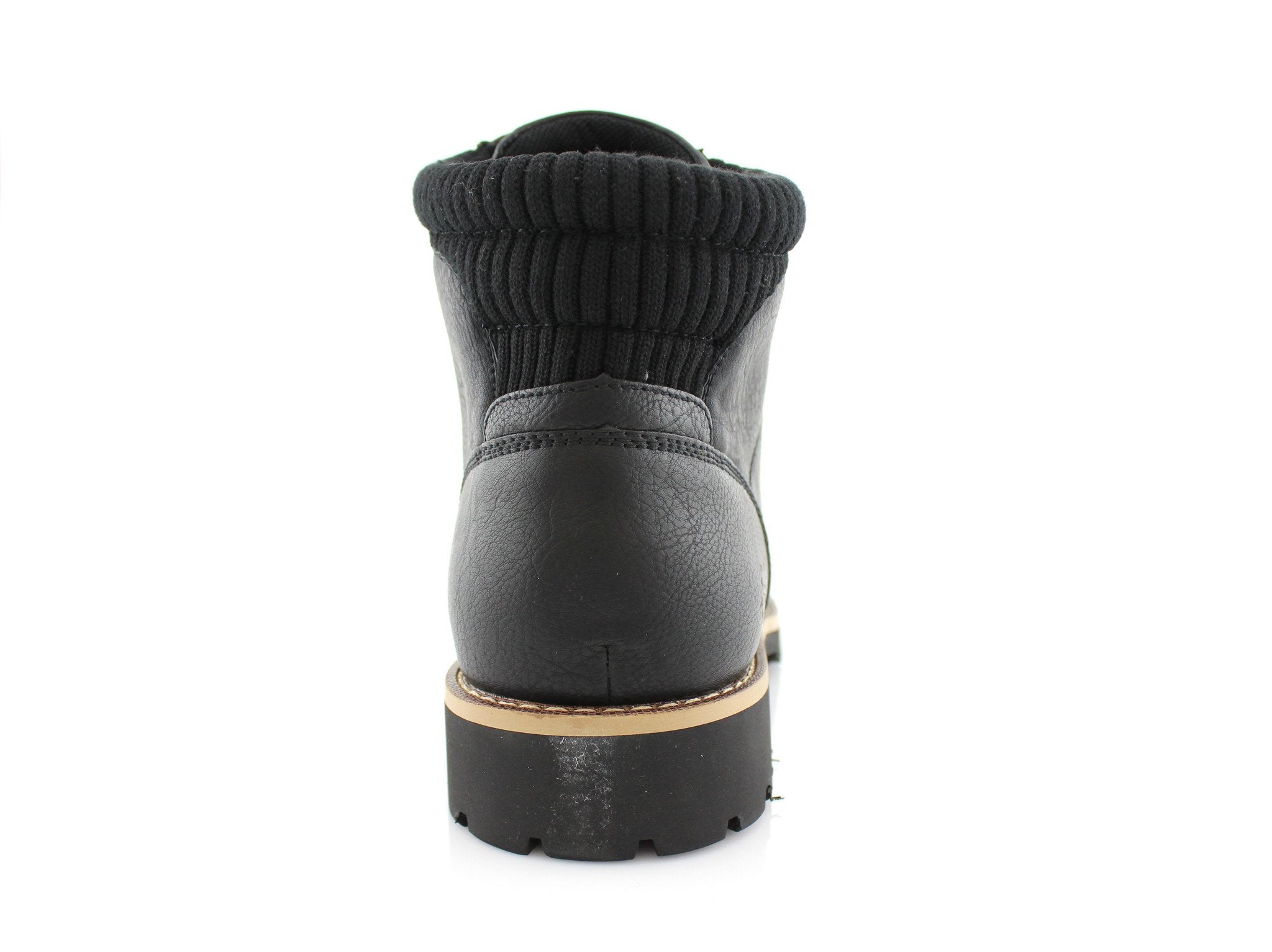 Motorcycle & Combat Boots with Padded Collar | Xander by Polar Fox | Conal Footwear | Back Angle View