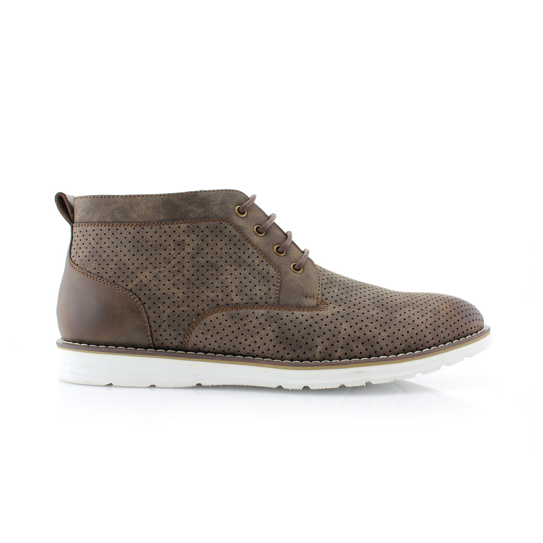 Perforated Chukka Sneakers | Walker by Polar Fox | Conal Footwear | Outer Side Angle View