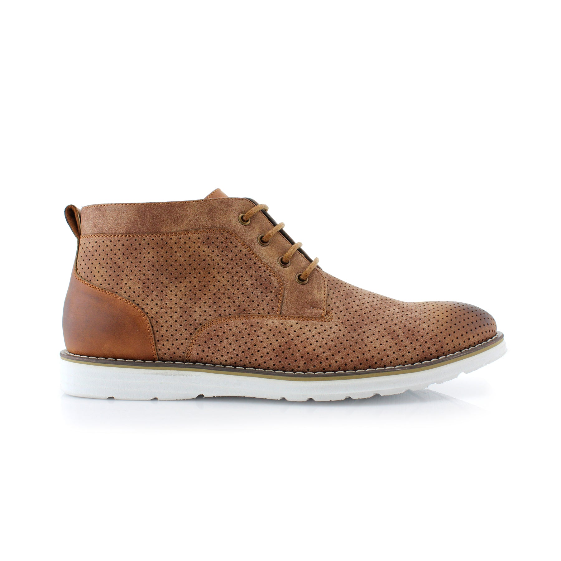 Perforated Chukka Sneakers | Walker by Polar Fox | Conal Footwear | Outer Side Angle View