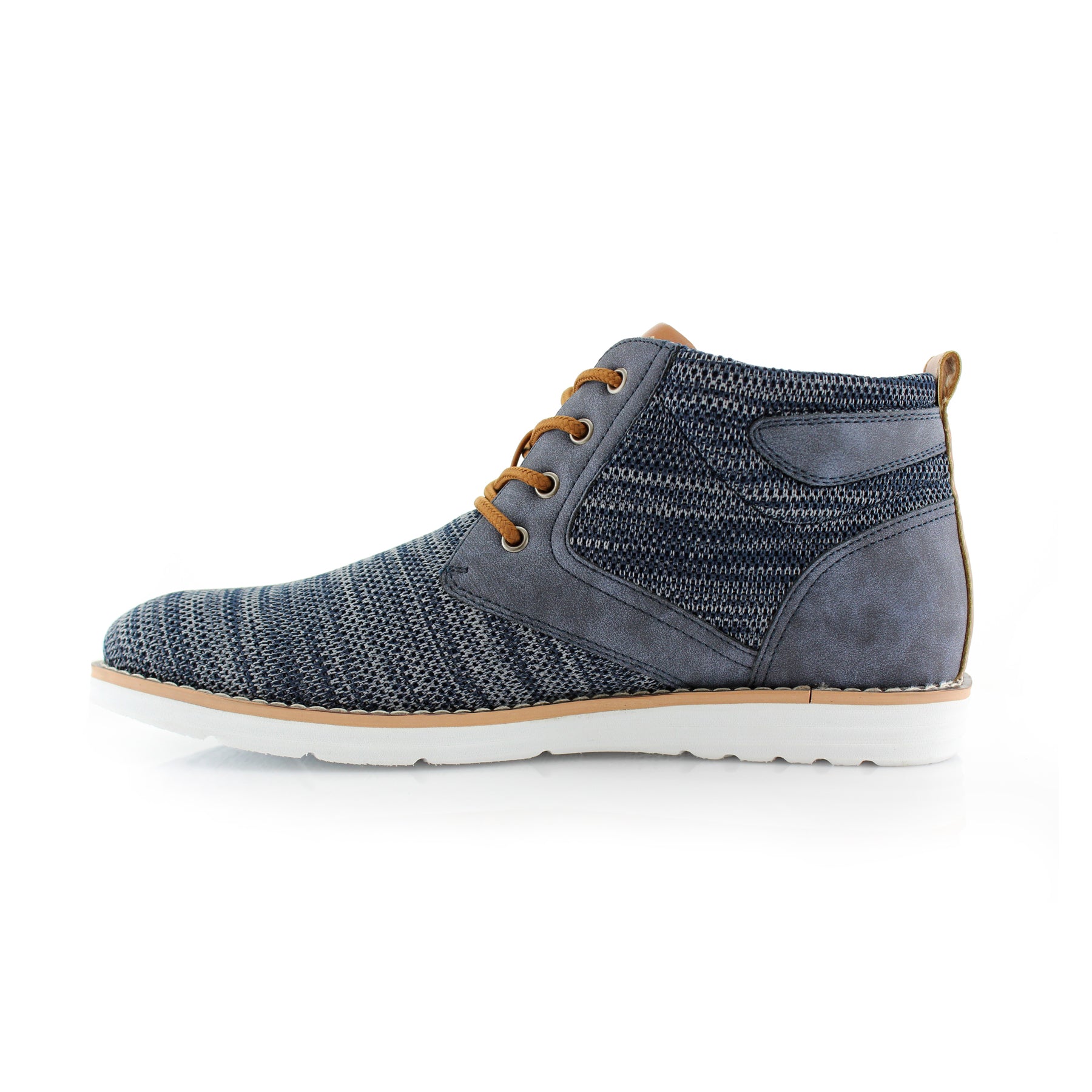 Duo-textured Sneaker Chukka Boots | Bohort by Polar Fox | Conal Footwear | Inner Side Angle View