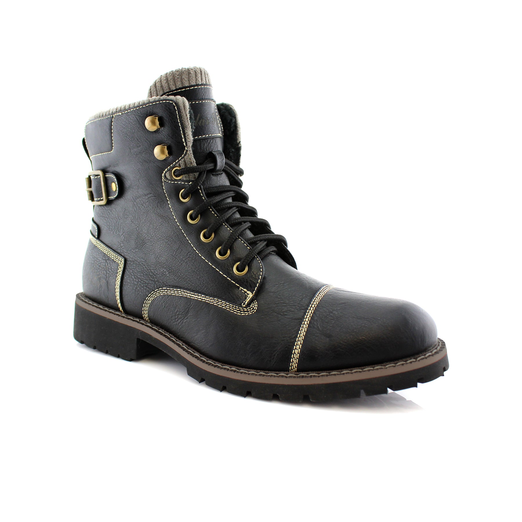 Combat Motorcycle Zipper Boots | Brady by Polar Fox | Conal Footwear | Main Angle View