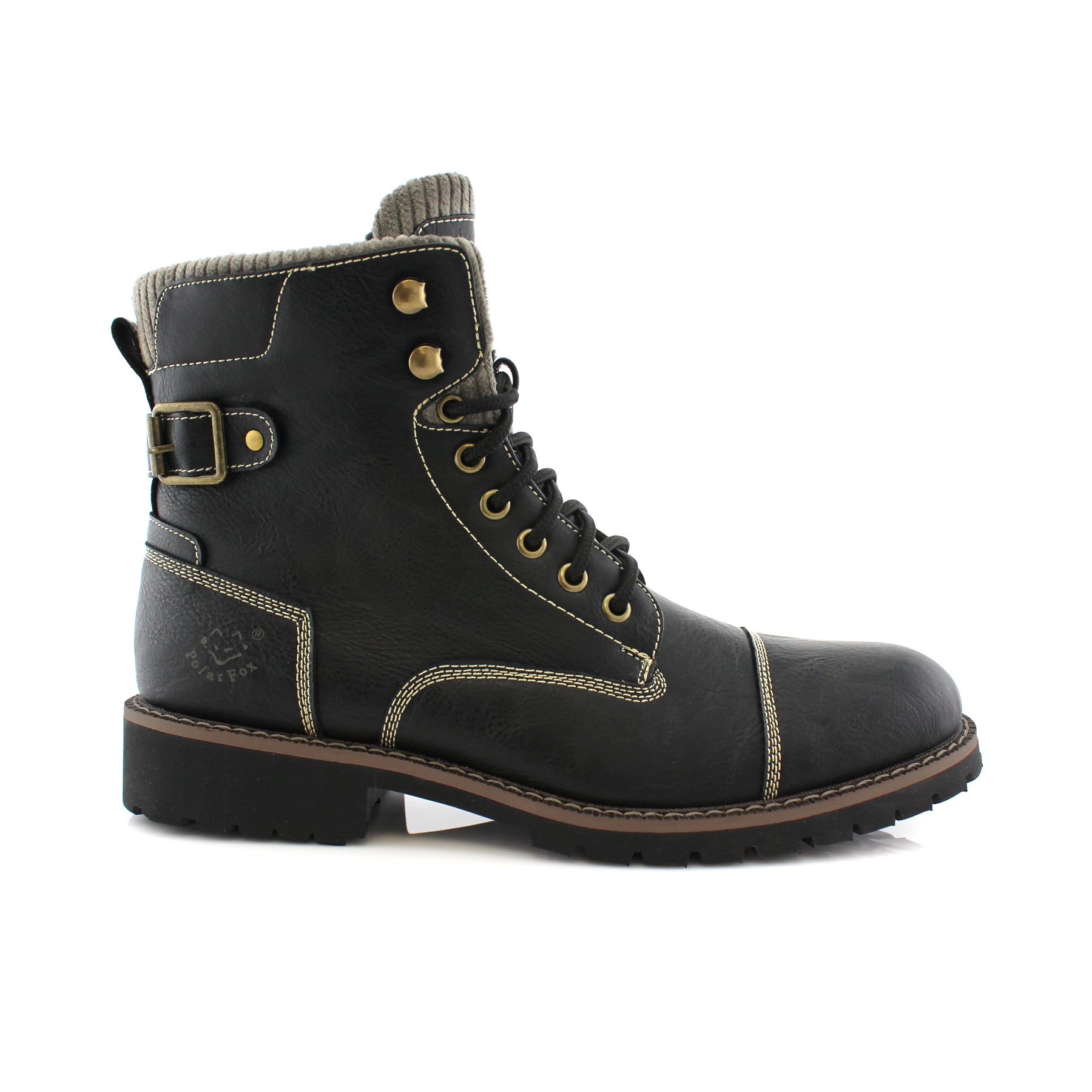 Combat Motorcycle Zipper Boots | Brady by Polar Fox | Conal Footwear | Outer Side Angle View