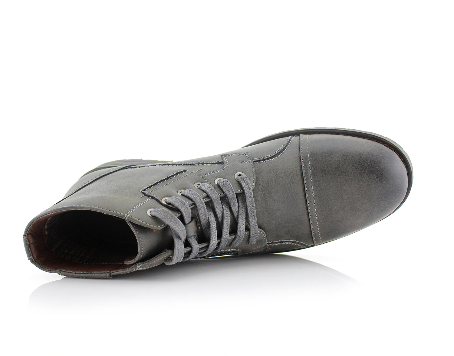 Motorcycle Combat Boots | Ronny by Polar Fox | Conal Footwear | Top-Down Angle View